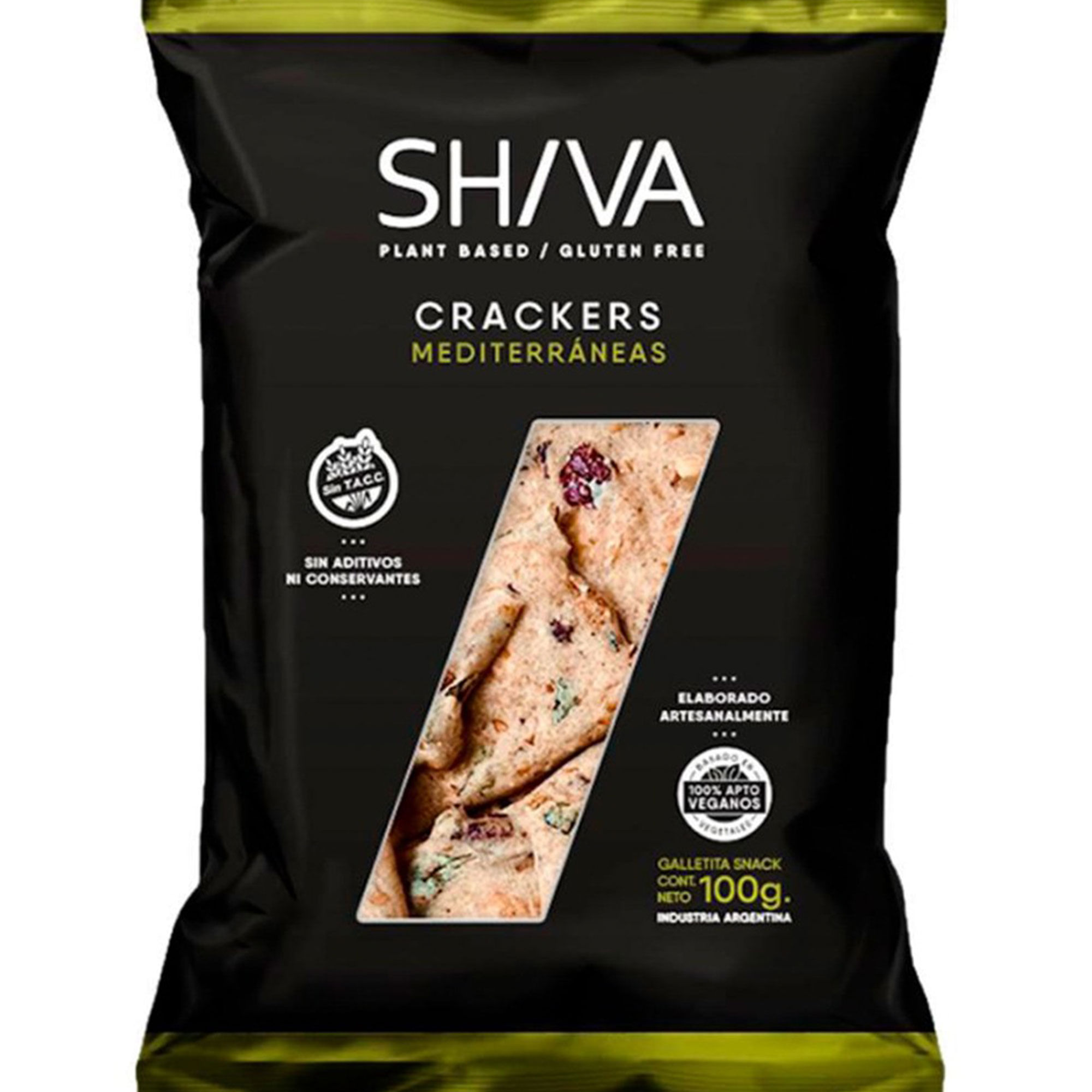 Galletitas Shiva crackers mediterráneas 100 g.