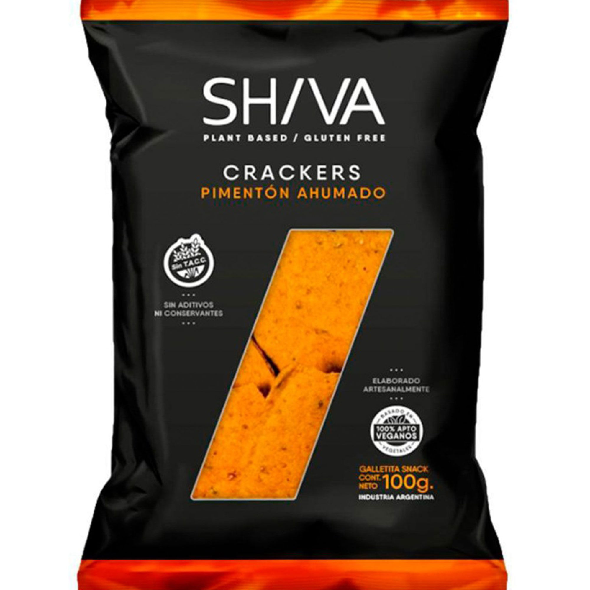 Galletitas Shiva crackers pimentón 100 g.