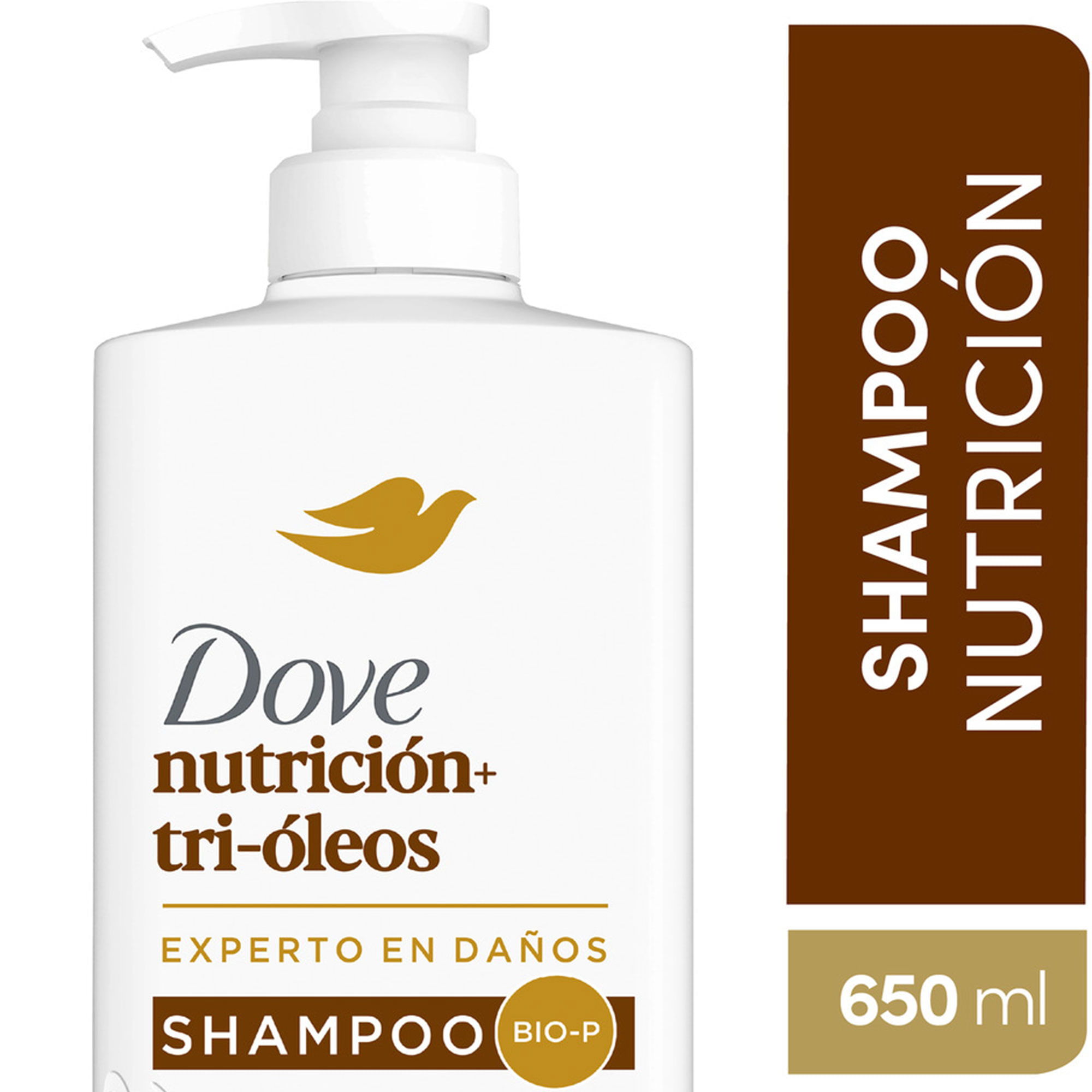 Shampoo Dove Nutrición + Tri-Óleos 650 ml