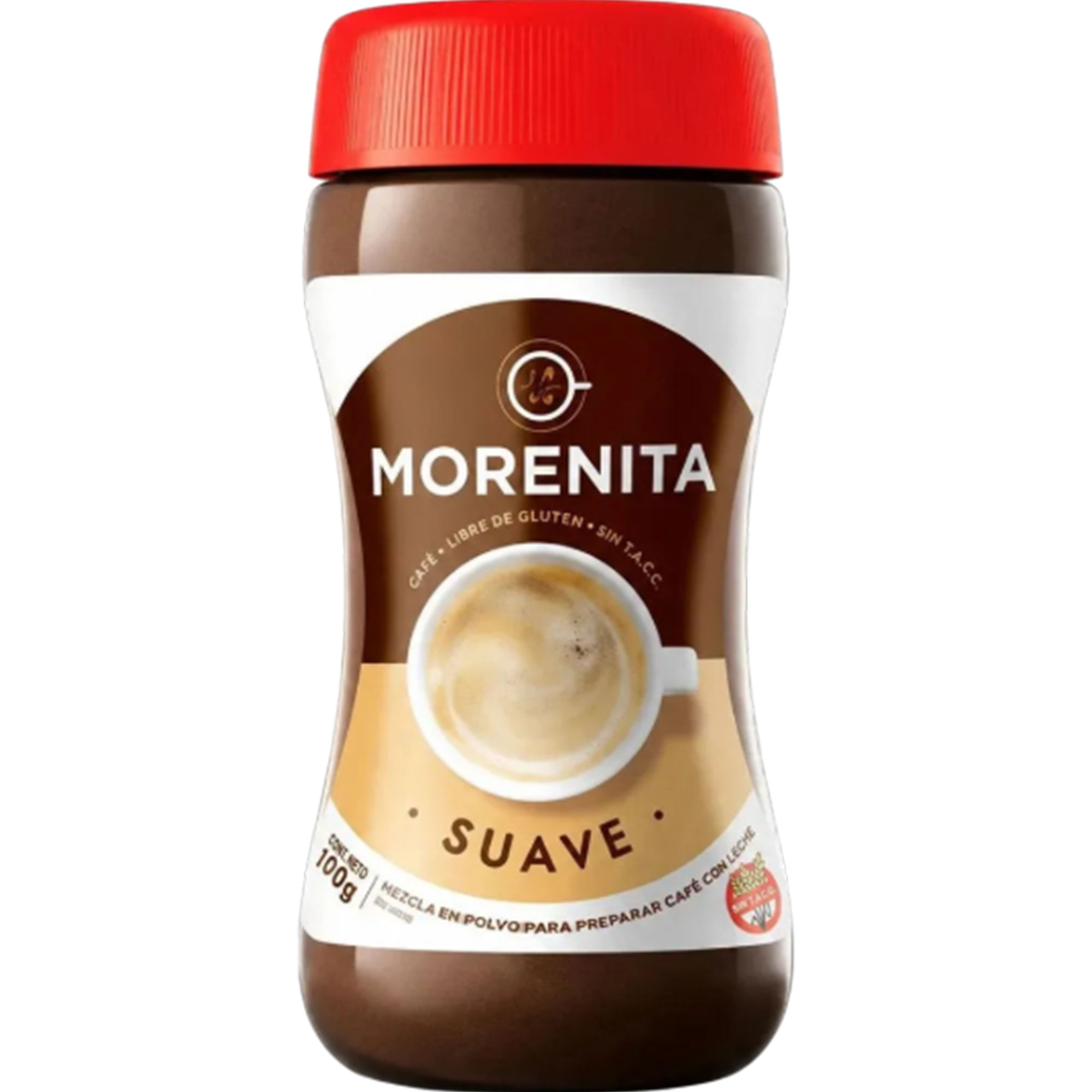 Café instantáneo suave Morenita en frasco 100 grs
