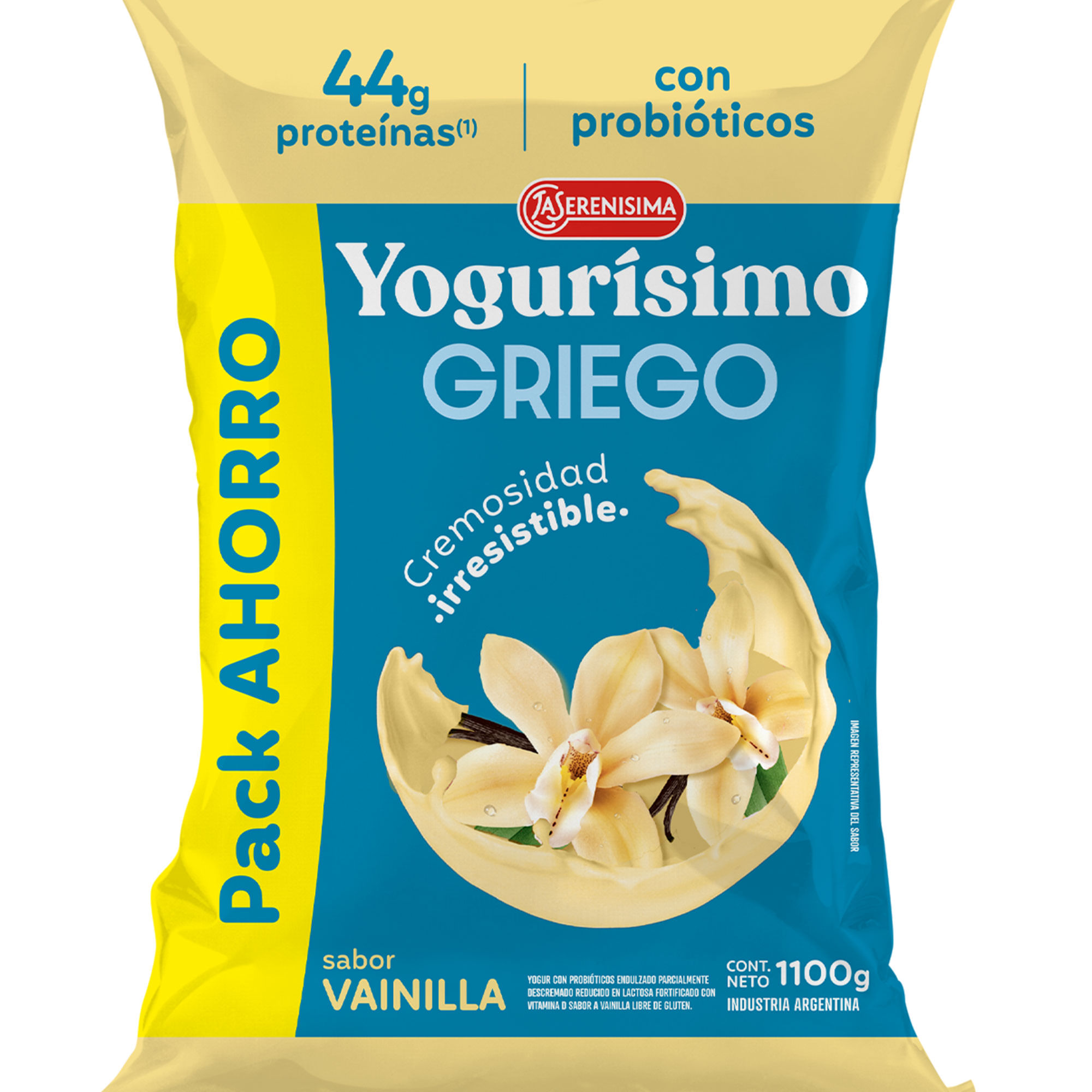 Yogur griego bebible Yogurísimo sabor vainilla 1100 grs