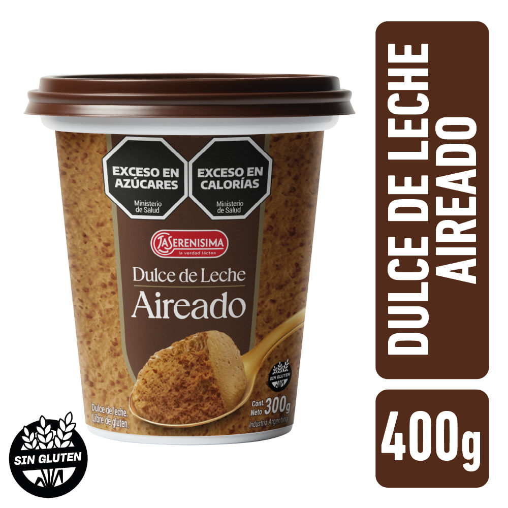 Dulce de Leche Aireado La Serenísima 300 grs