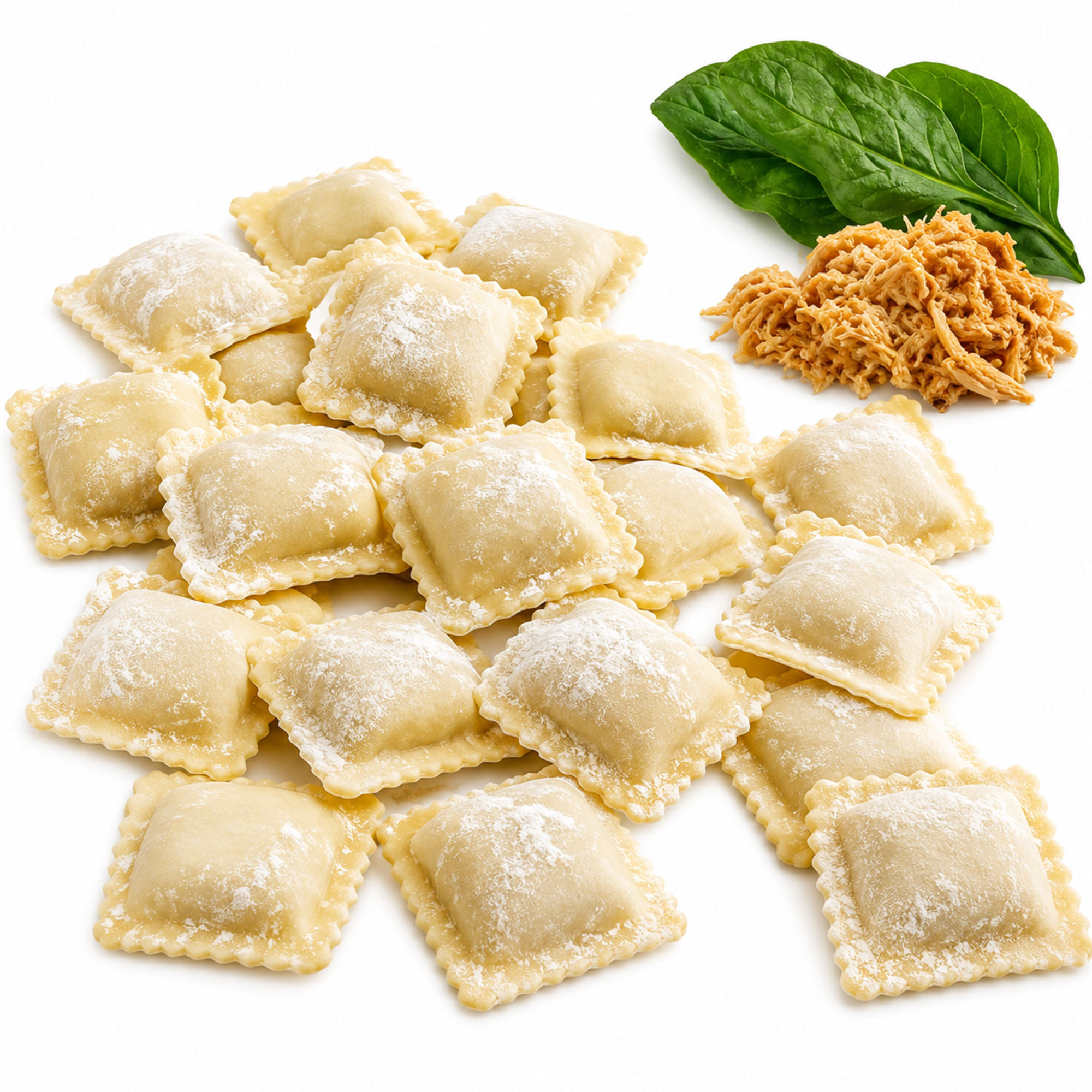 Ravioles de pollo y verdura 500 g.
