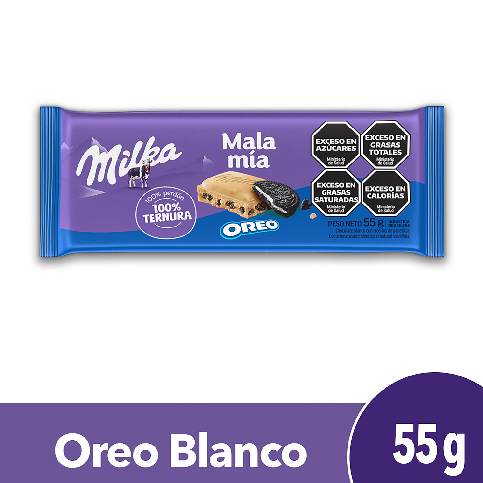 Chocolate Milka Oreo blanco 55 g.