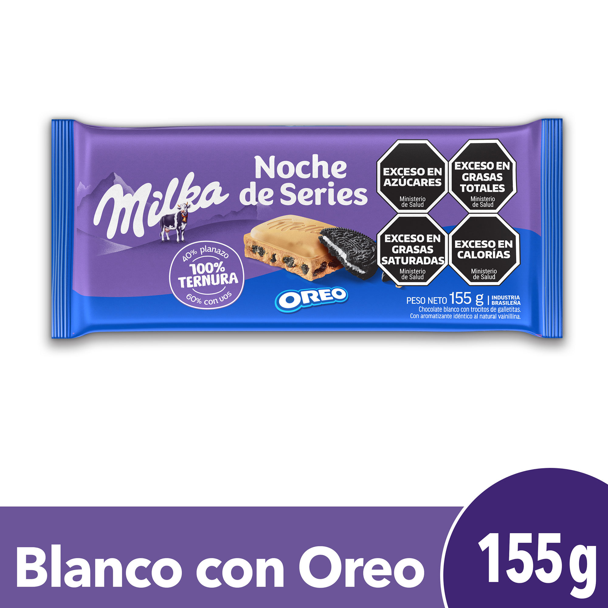 Chocolate Milka Oreo blanco 155 g.
