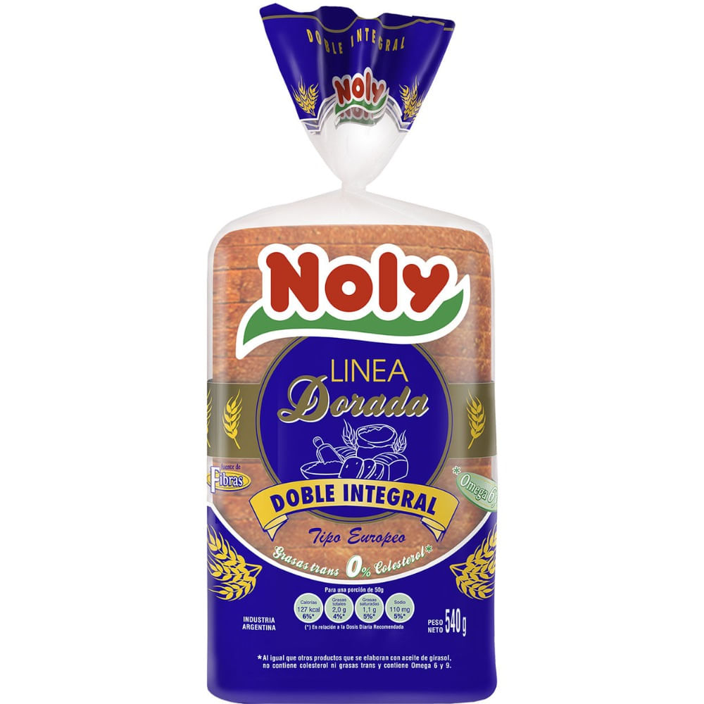 Pan doble integral Doña Noly 540 g.