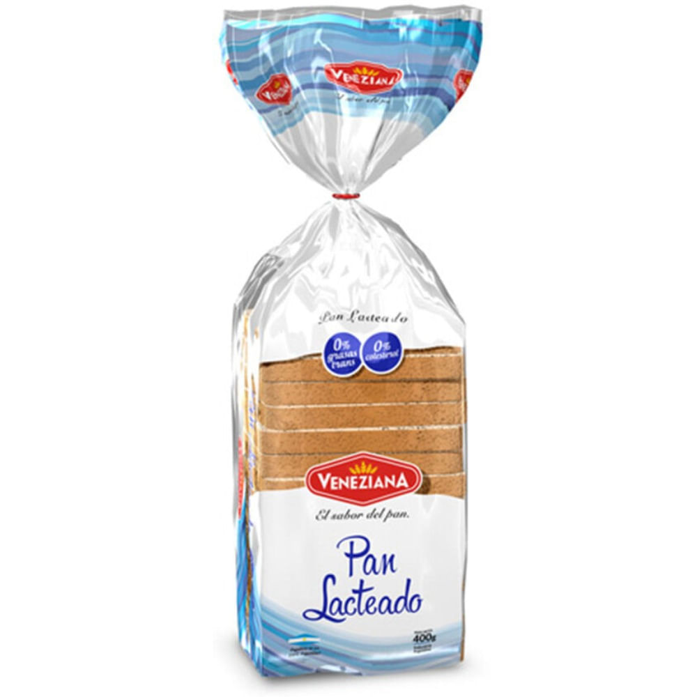 Pan de mesa lacteado Veneziana 400 g.