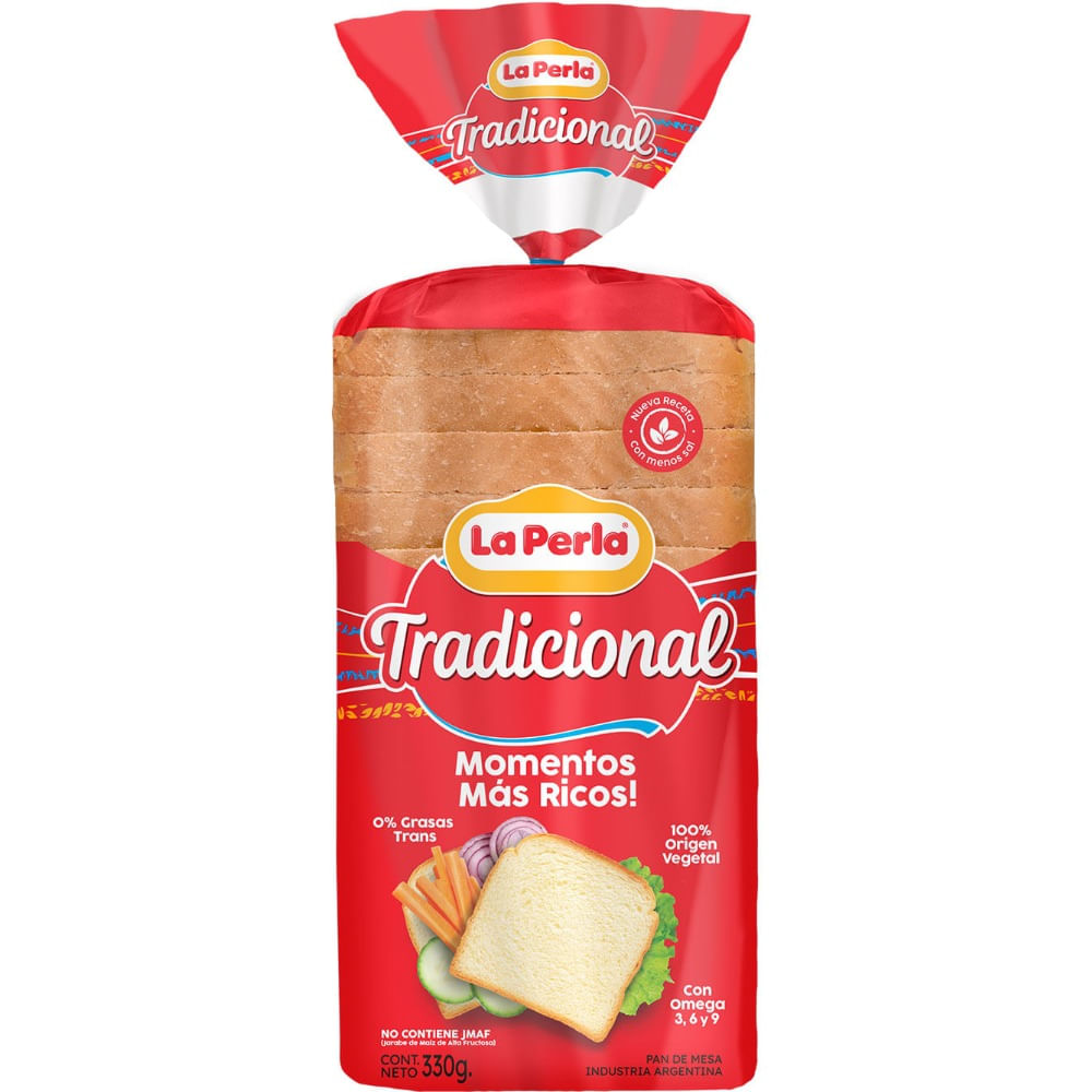 Pan de mesa chico La Perla 330 grs