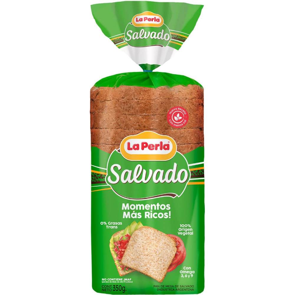 Pan con salvado La Perla 350 grs