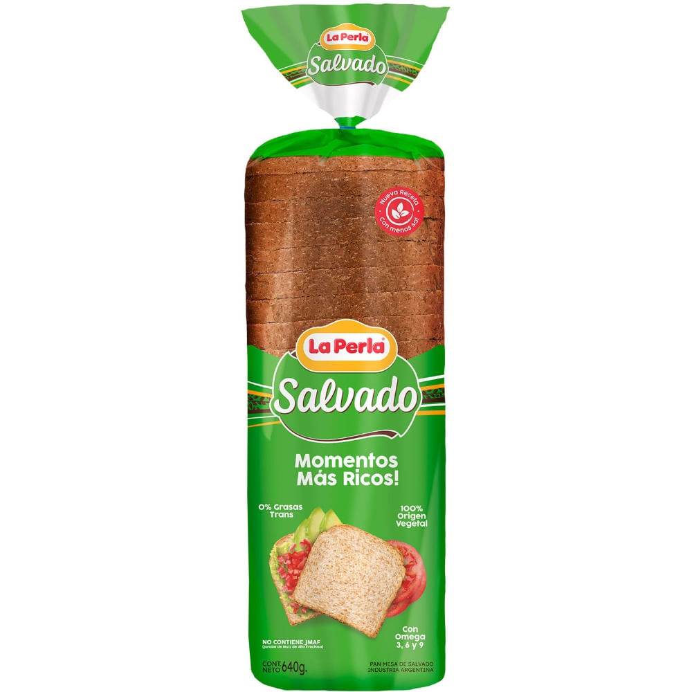 Pan con salvado La Perla 640 grs