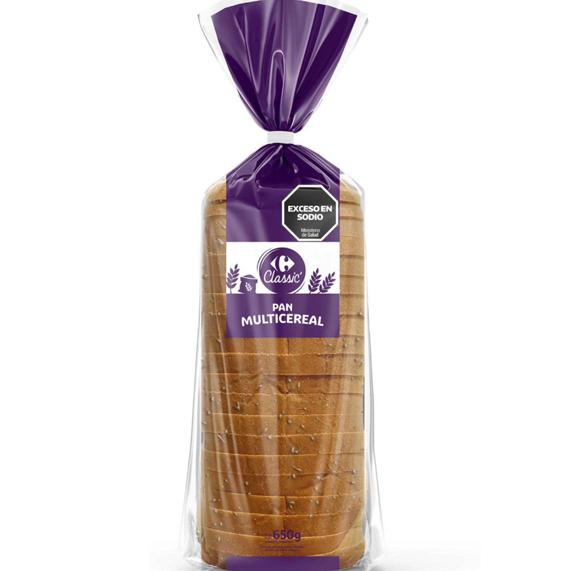 Pan multicereal Carrefour Classic 650 grs