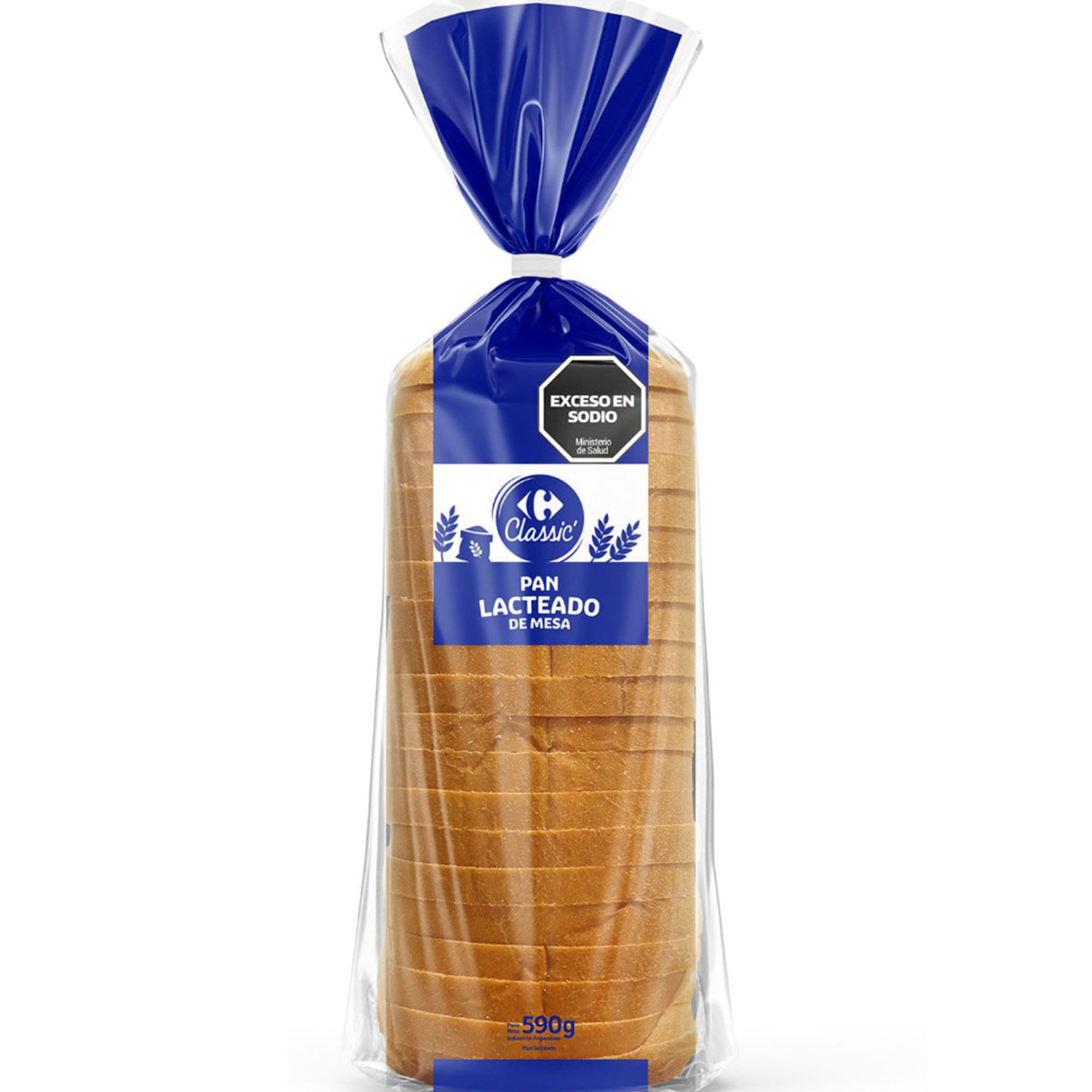 Pan lacteado de mesa Carrefour Classic 590 grs