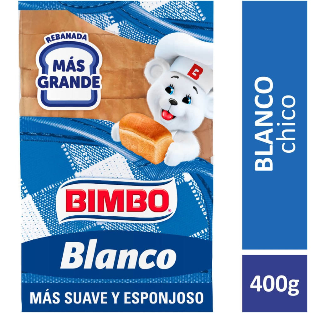 Pan blanco Bimbo 400 grs