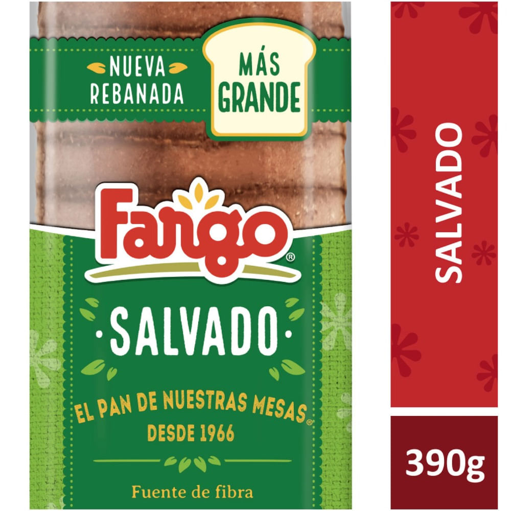 Pan salvado Fargo 390 grs