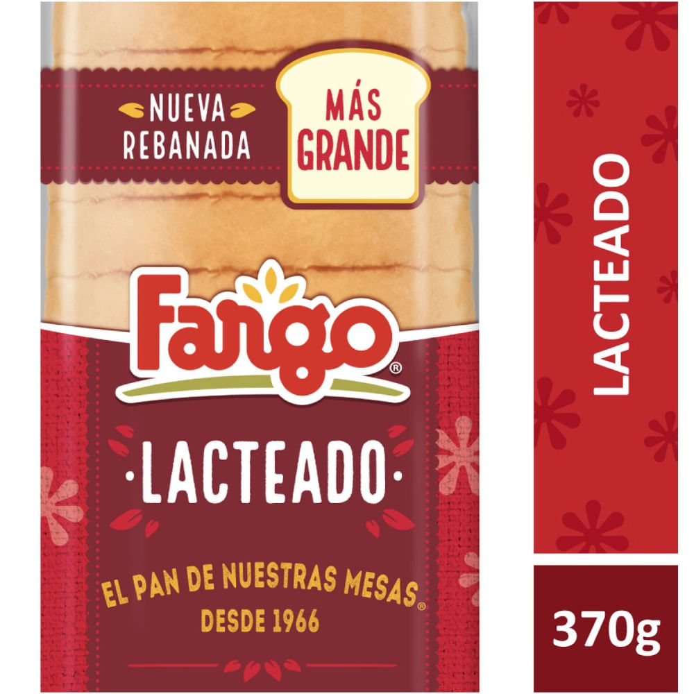 Pan lacteado Fargo 370 grs