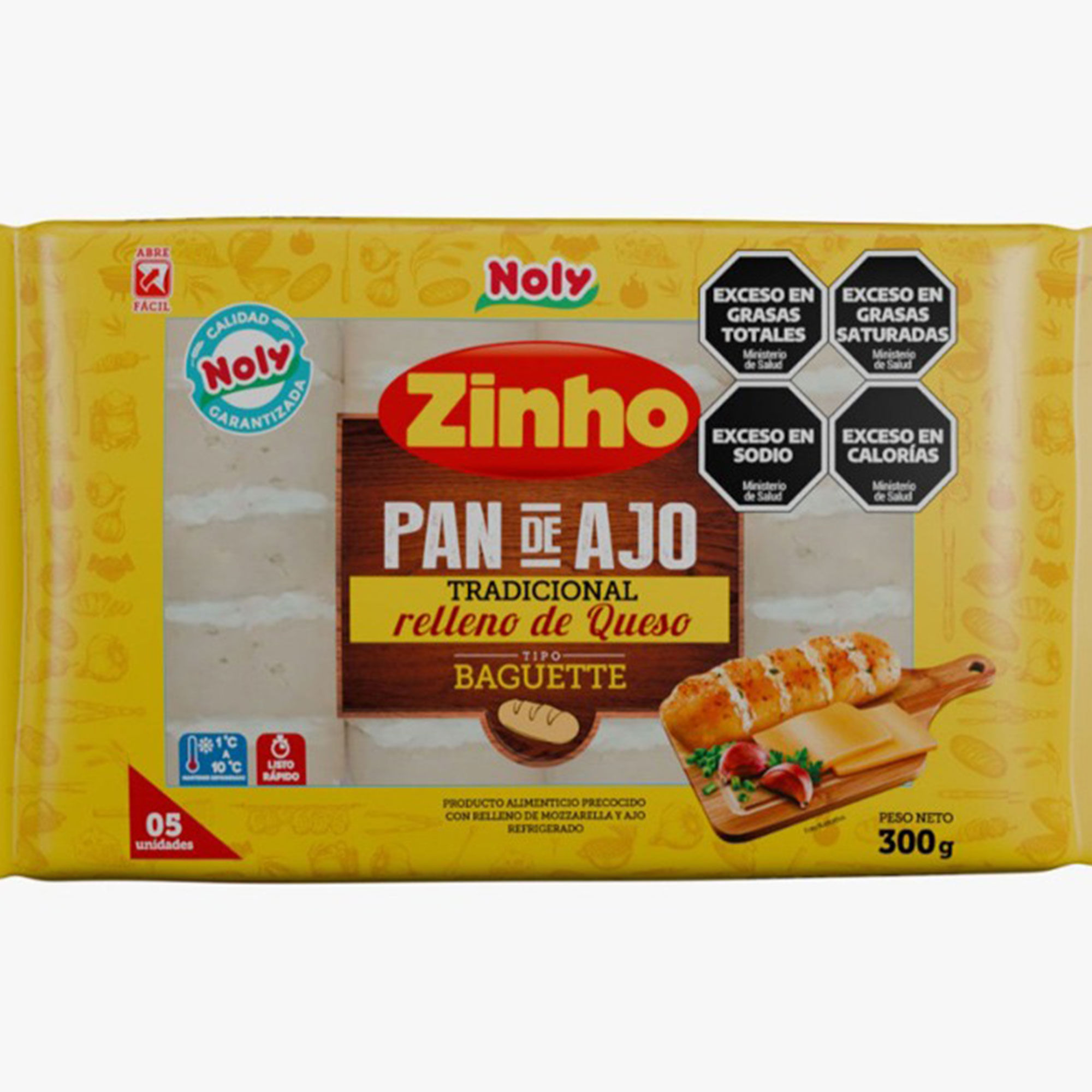 Pan de ajo con queso Noly 5 uni