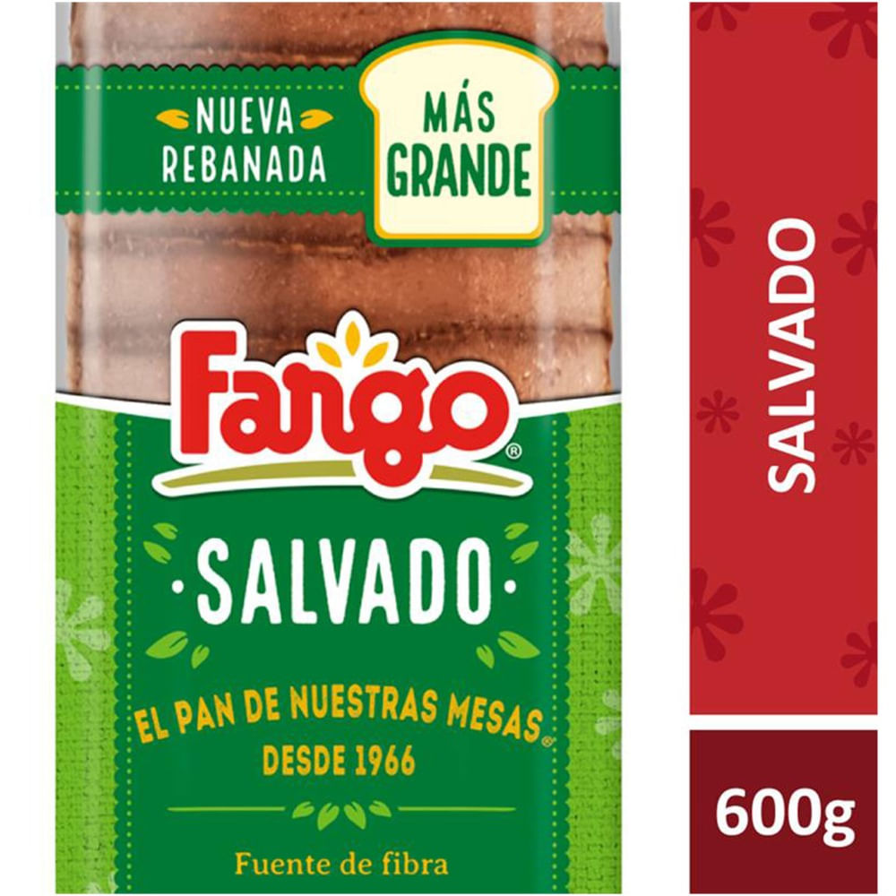 Pan salvado Fargo en bolsa 600 grs