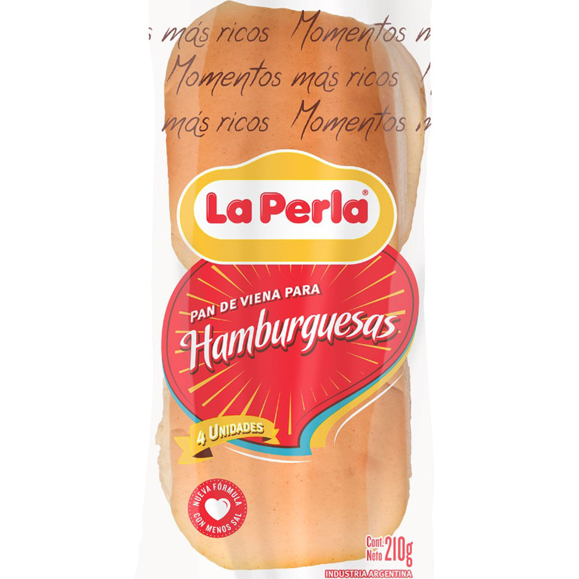 Pan para hamburguesa La perla 4 uni