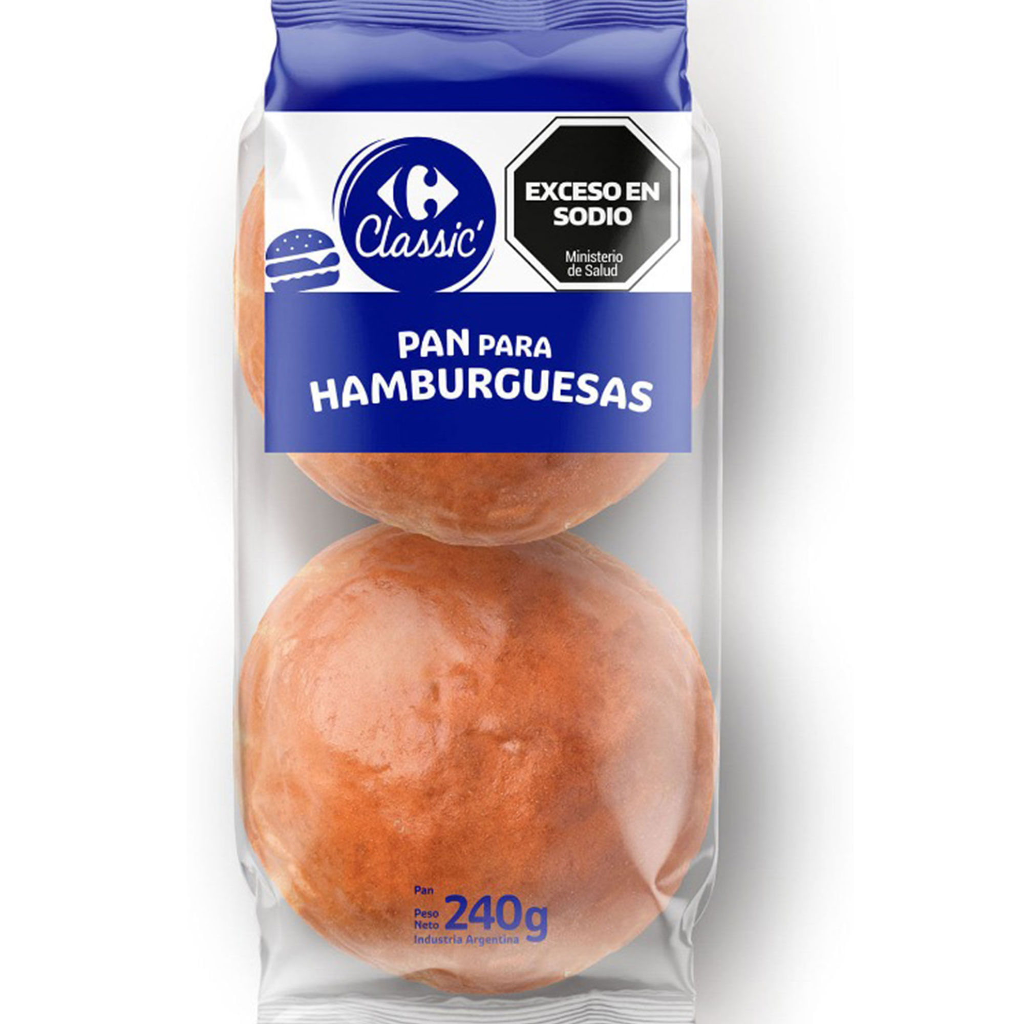 Pan para hamburguesas Carrefour Classic 240 grs