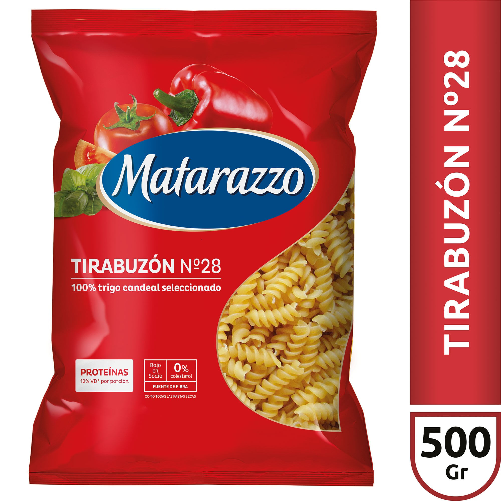 Fideos tirabuzones N28 Matarazzo 500 g.
