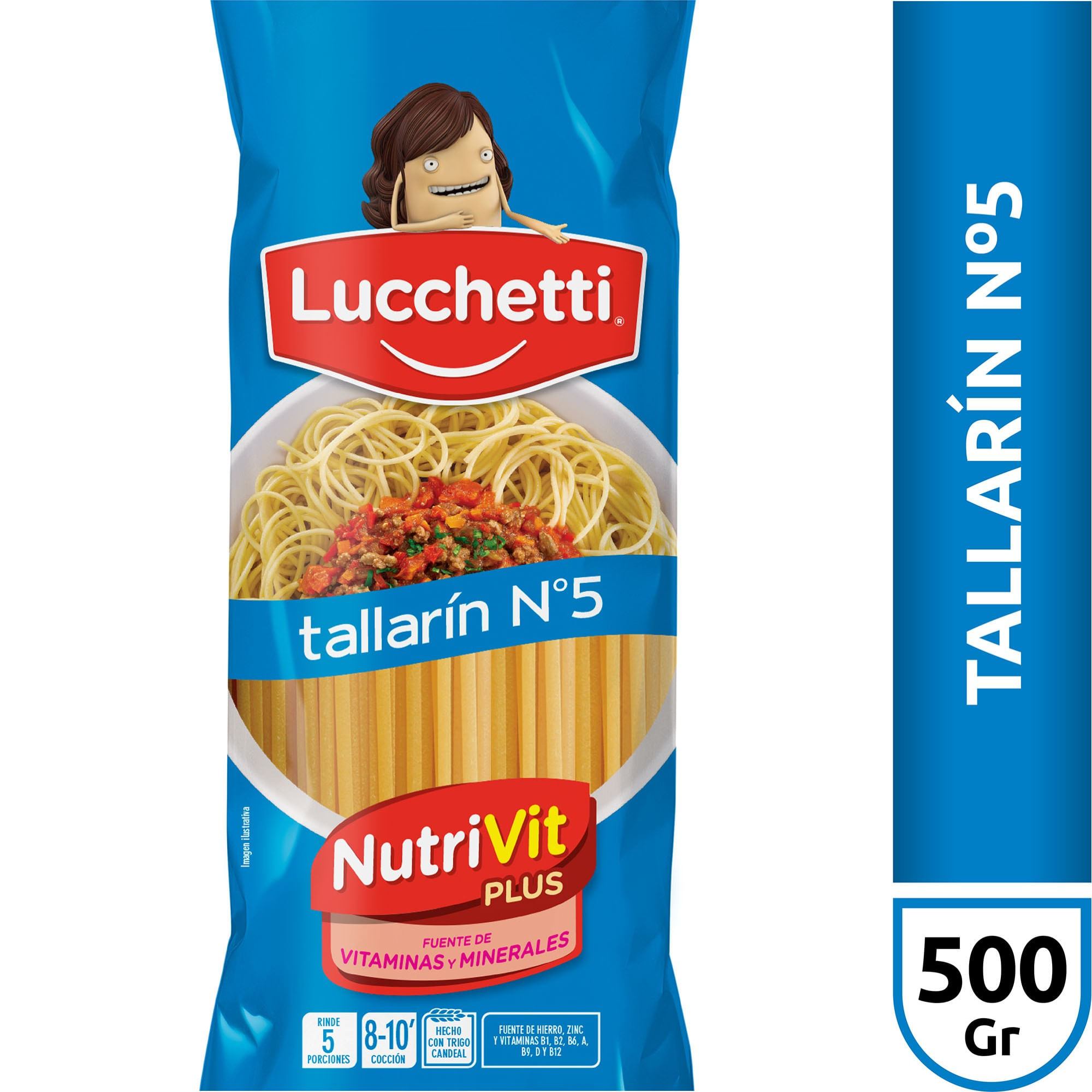Fideos tallarin N5 Lucchetti 500 g.