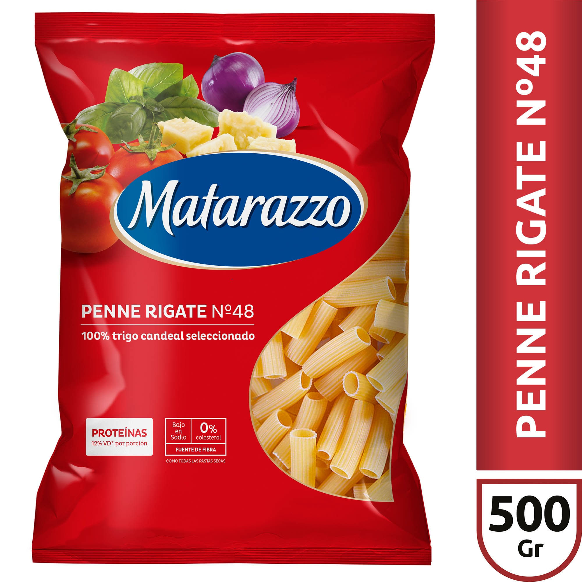 Fideos penne rigante Matarazzo 500 g.