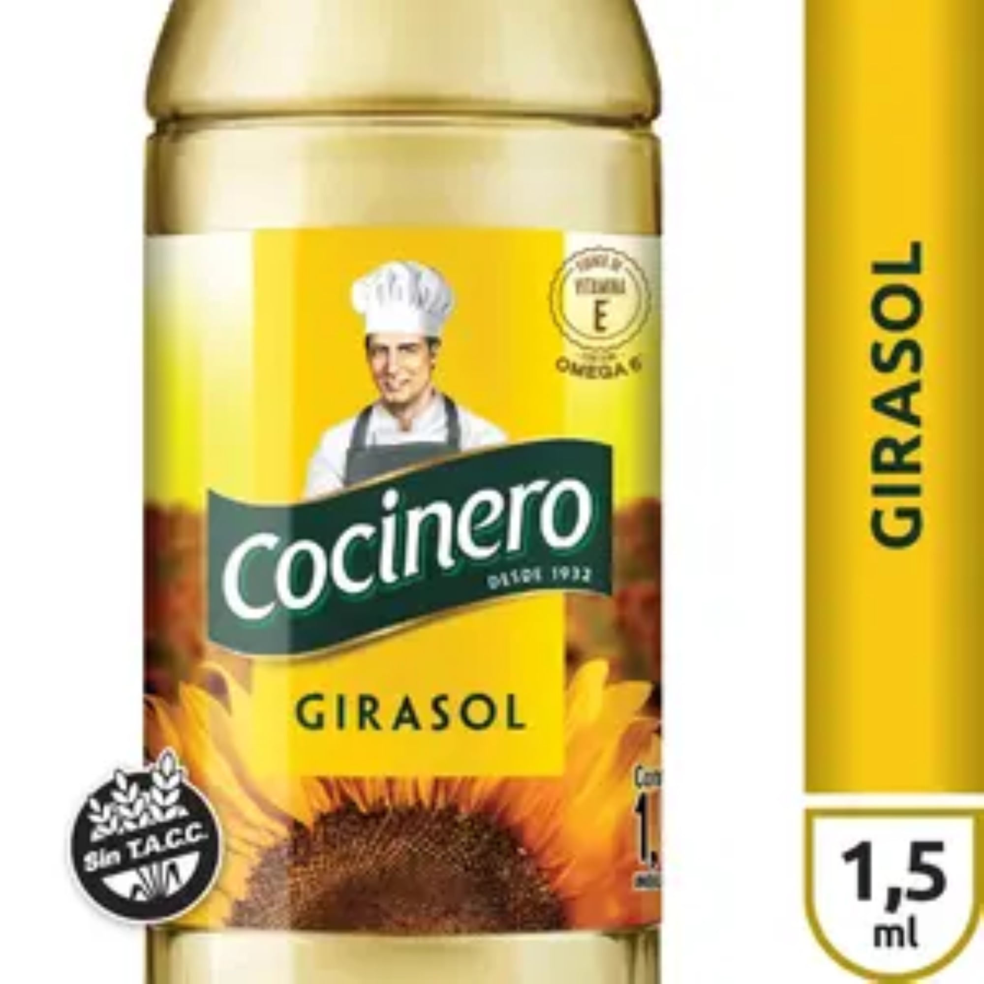 Aceite de girasol Cocinero 1.5 l.