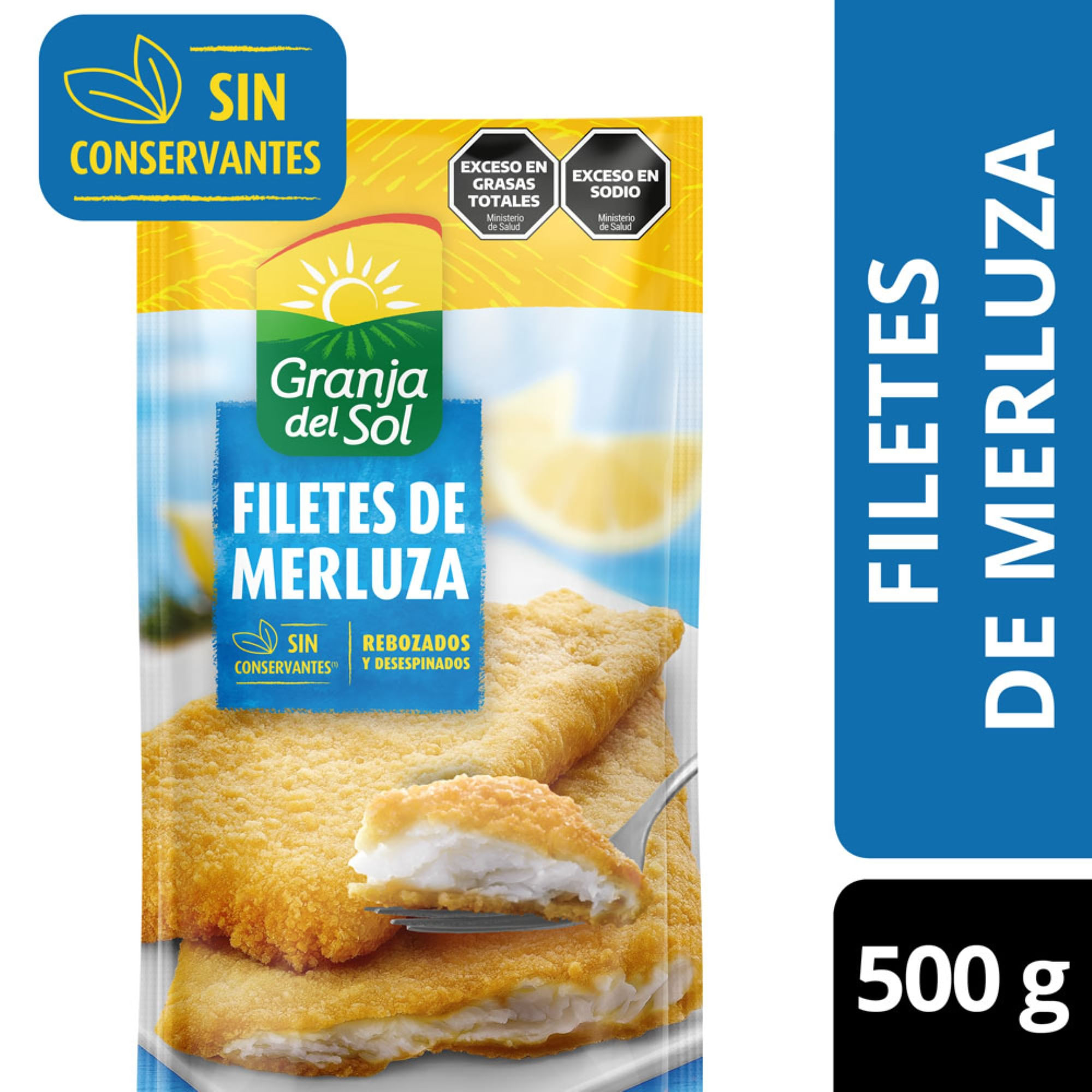 Filet de merluza rebozado Granja del Sol 500 g.