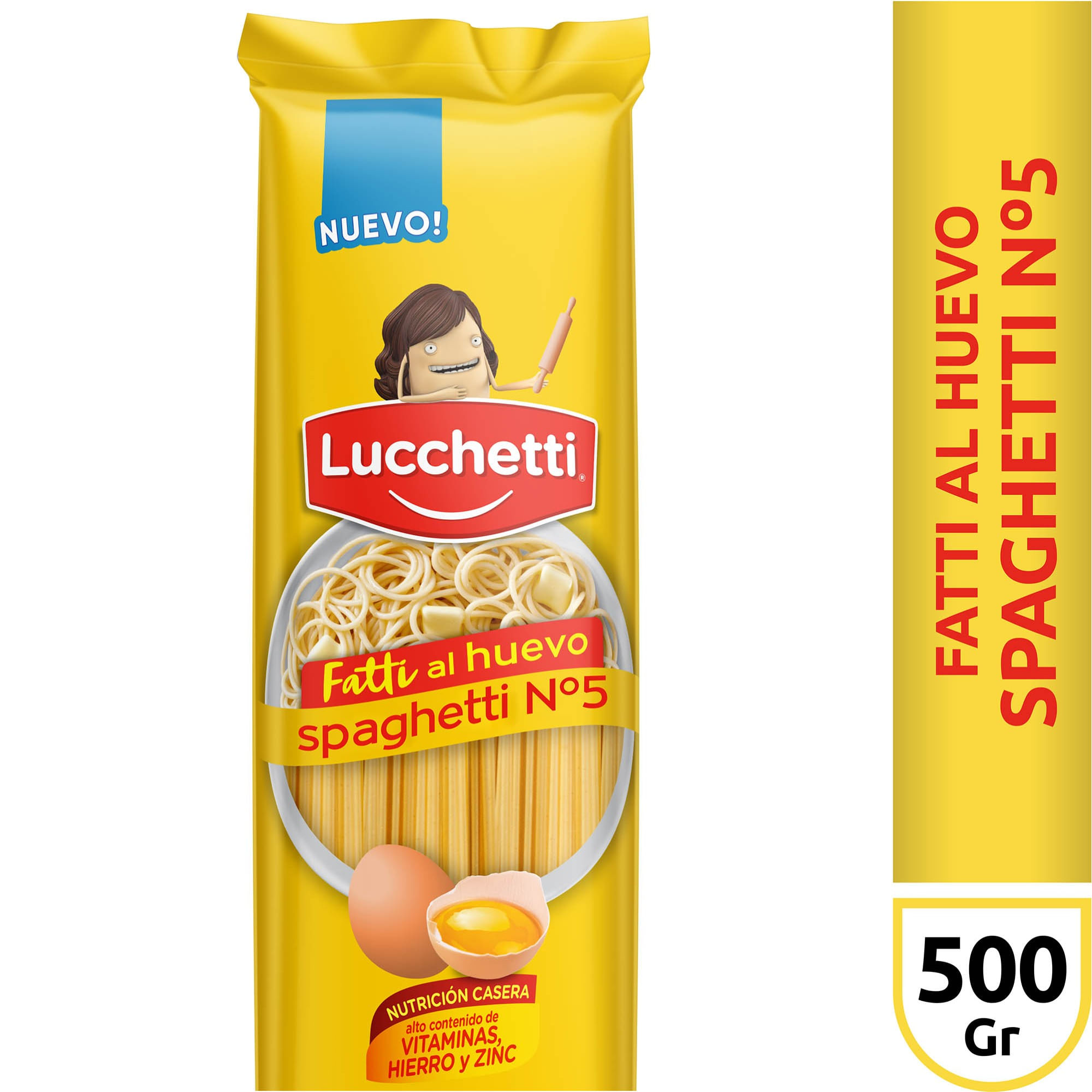 Fideos al huevo Lucchetti spaghetti 500 g