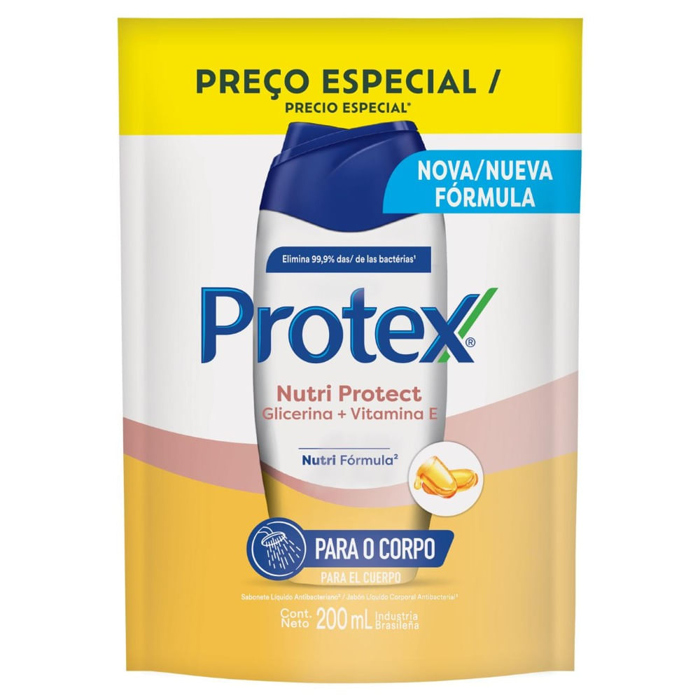 Jabón líquido Protex vitamina E doypack 200 ml