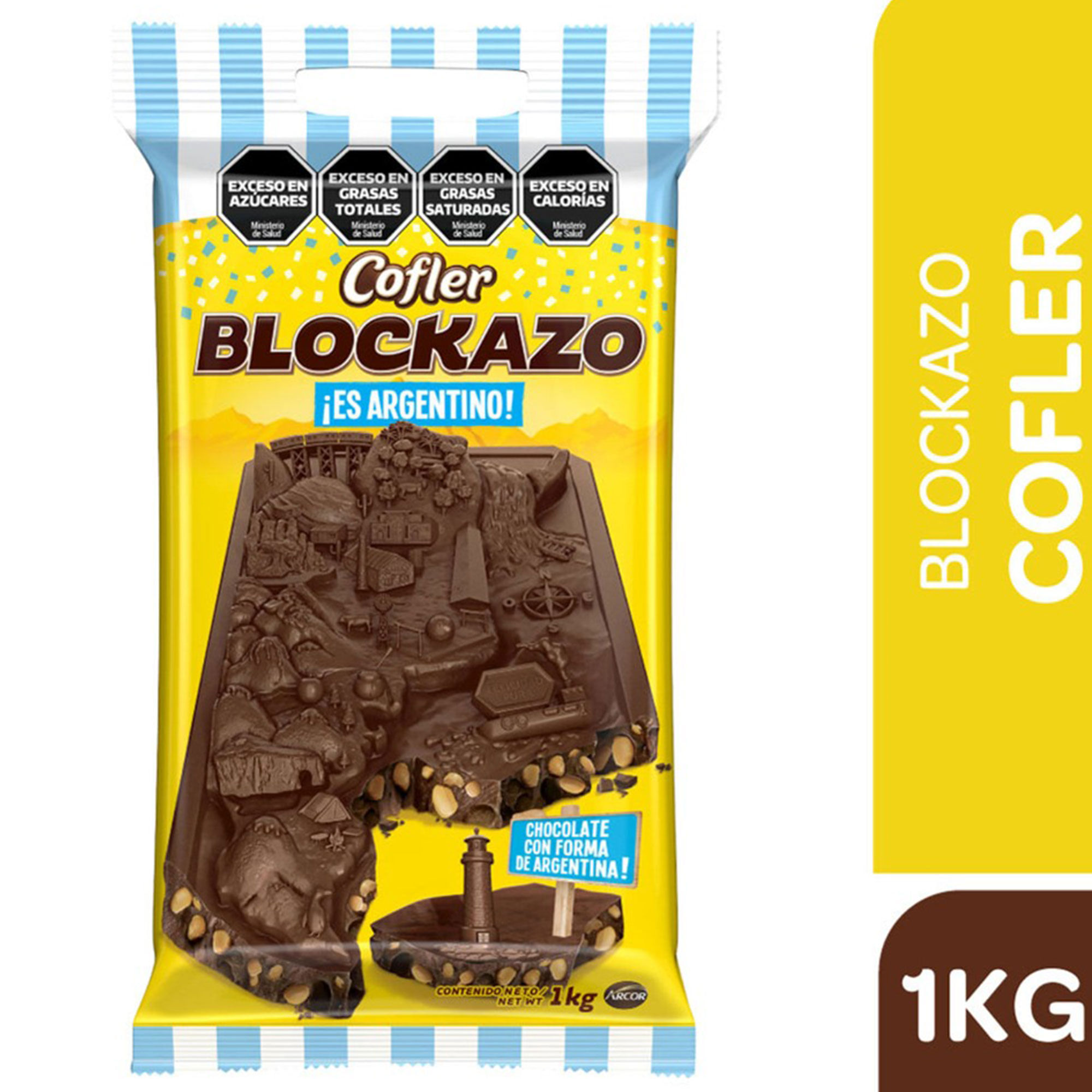 Chocolate Cofler Block con maní 1 kg