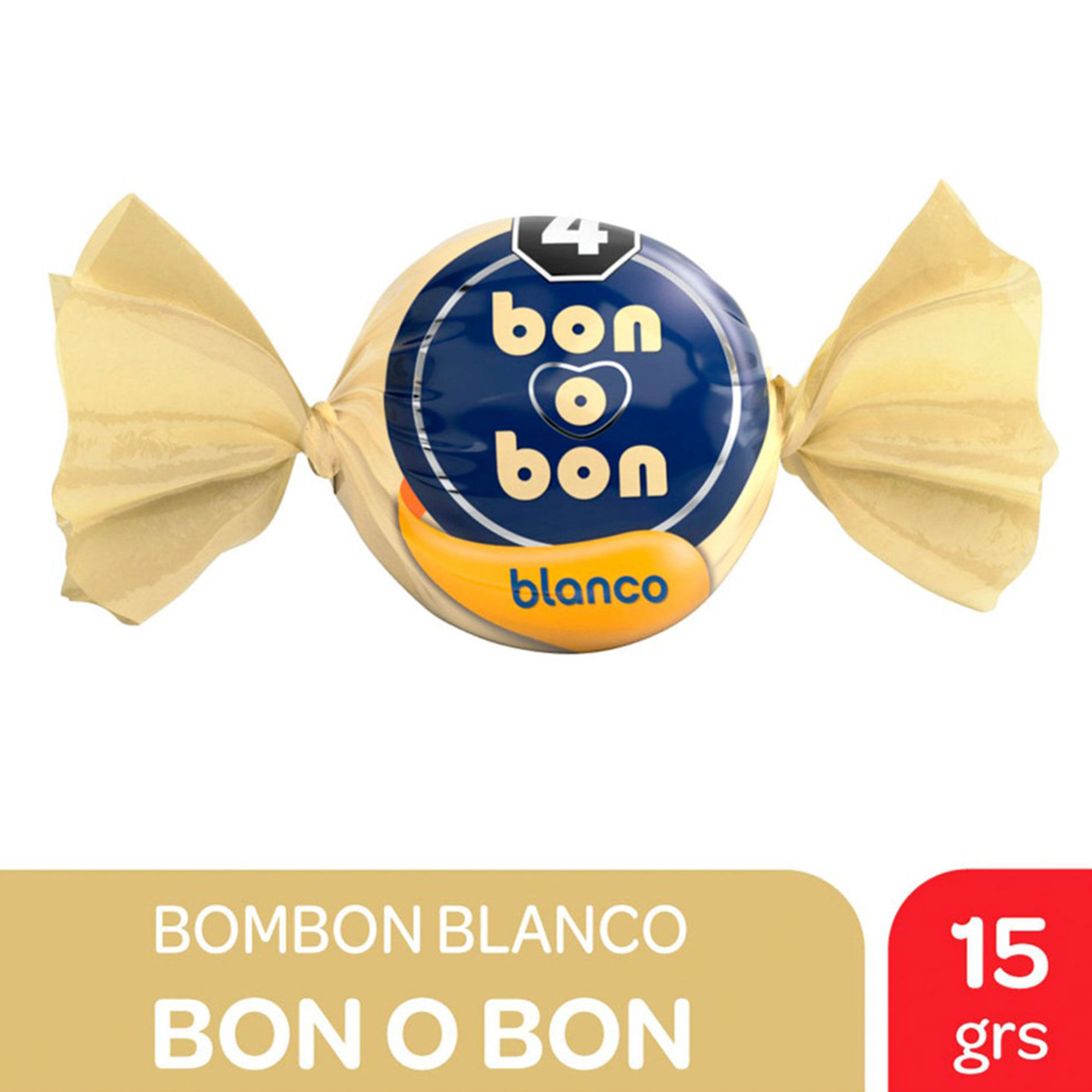 Bombón chocolate blanco Bon o Bon 15 g.
