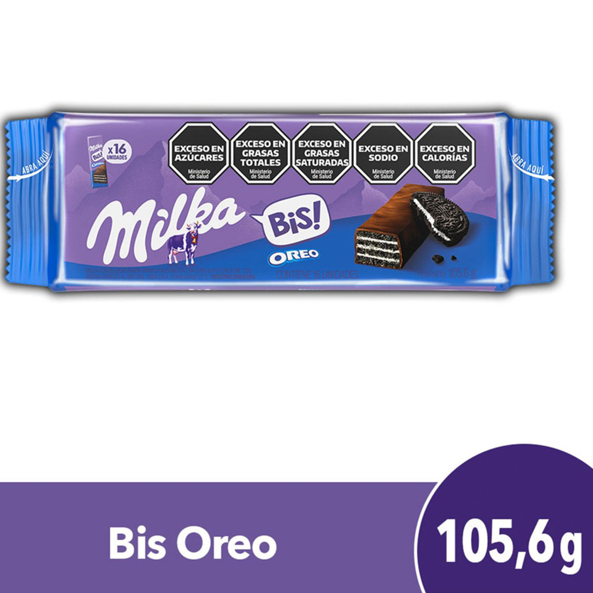 Chocolate Milka Oreo bis oblea 105,6 g.