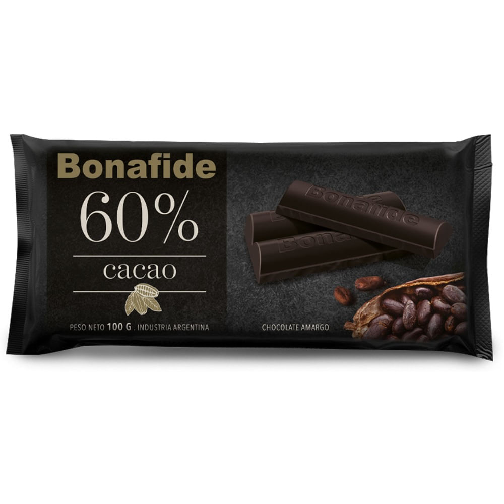 Chocolate taza 60 cacao Bonafide 100 g.