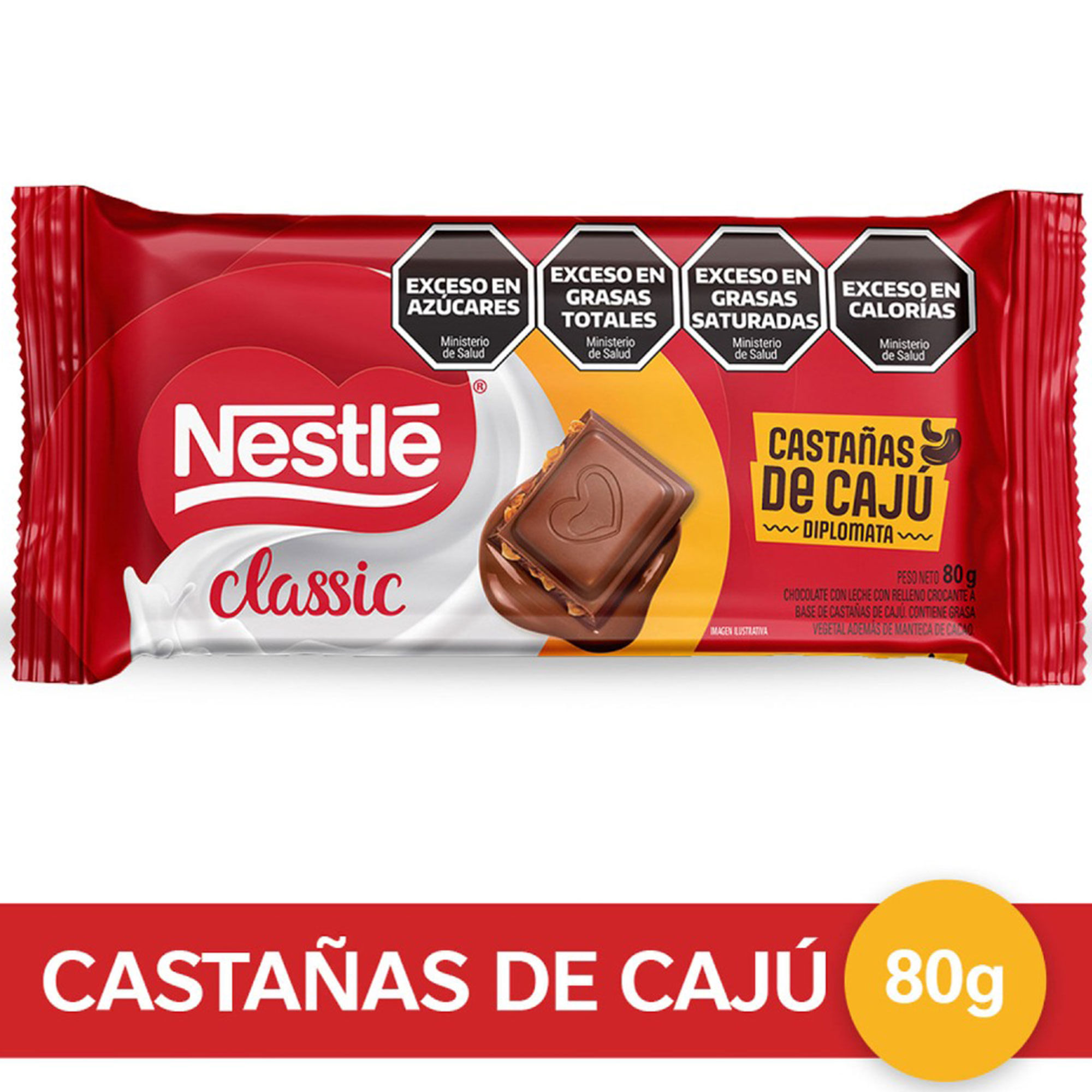 Nestlé diplomata chocolate con castañas 80 grs