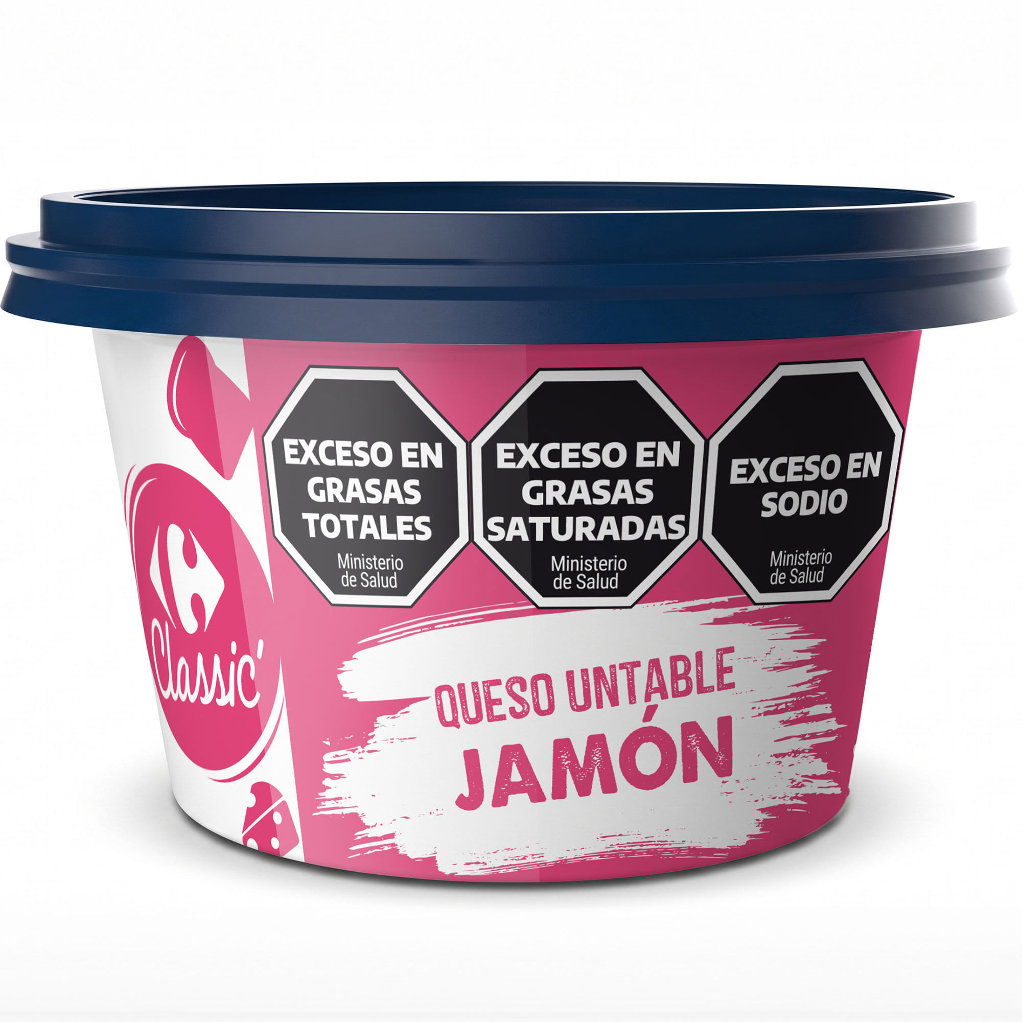 Queso untable jamón Carrefour Classic 180 grs