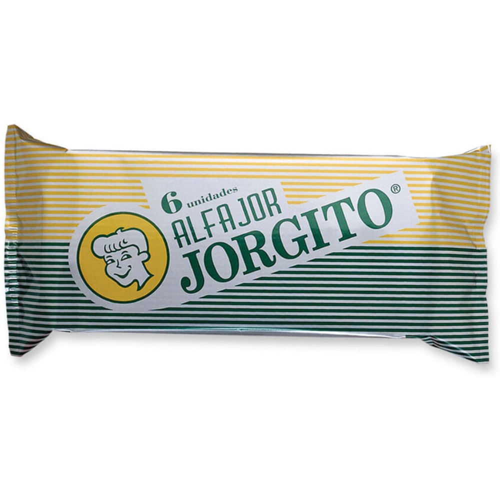 Alfajor Jorgito baño azucarado 6 u.