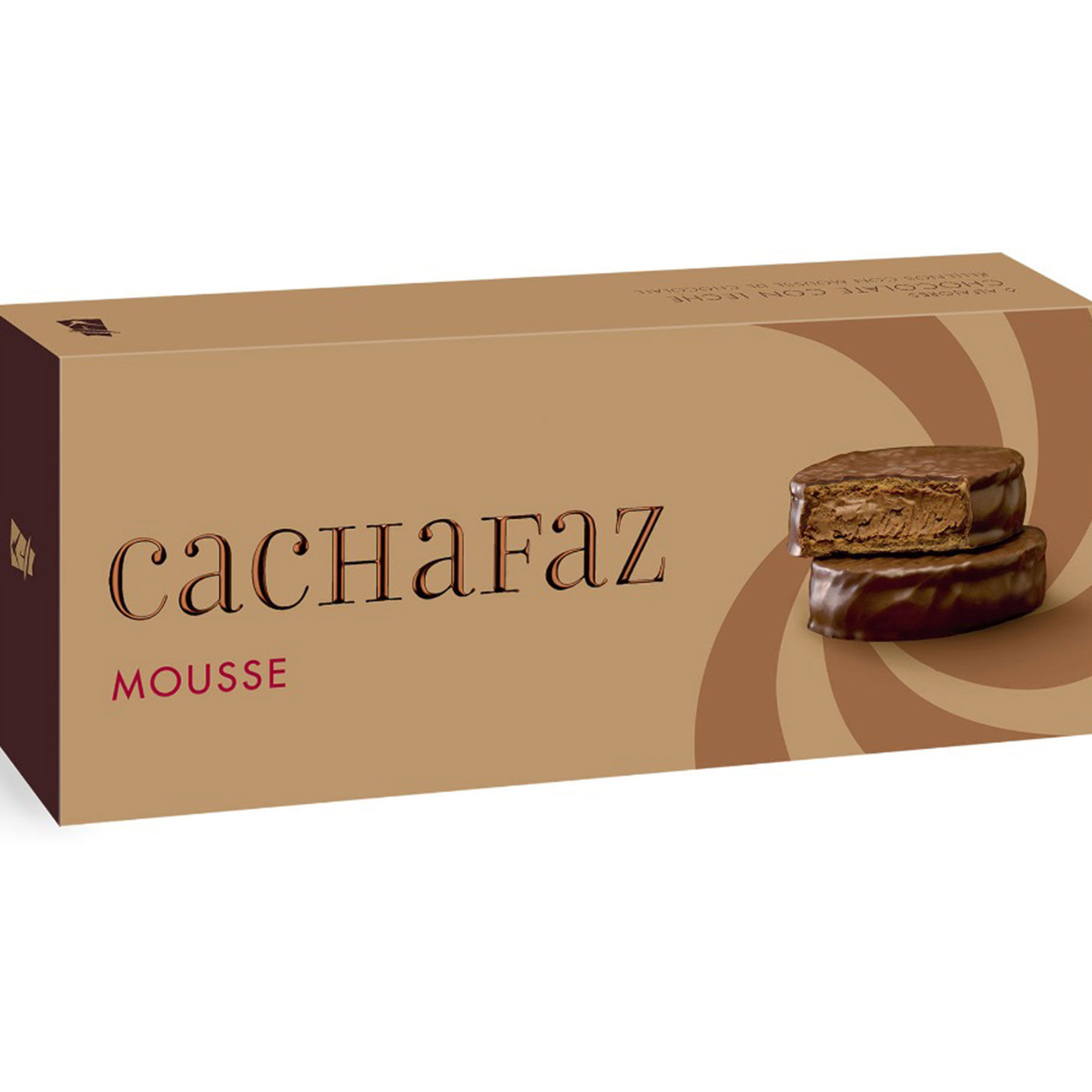 Alfajor Cachafaz chocolate con mousse 6 u.