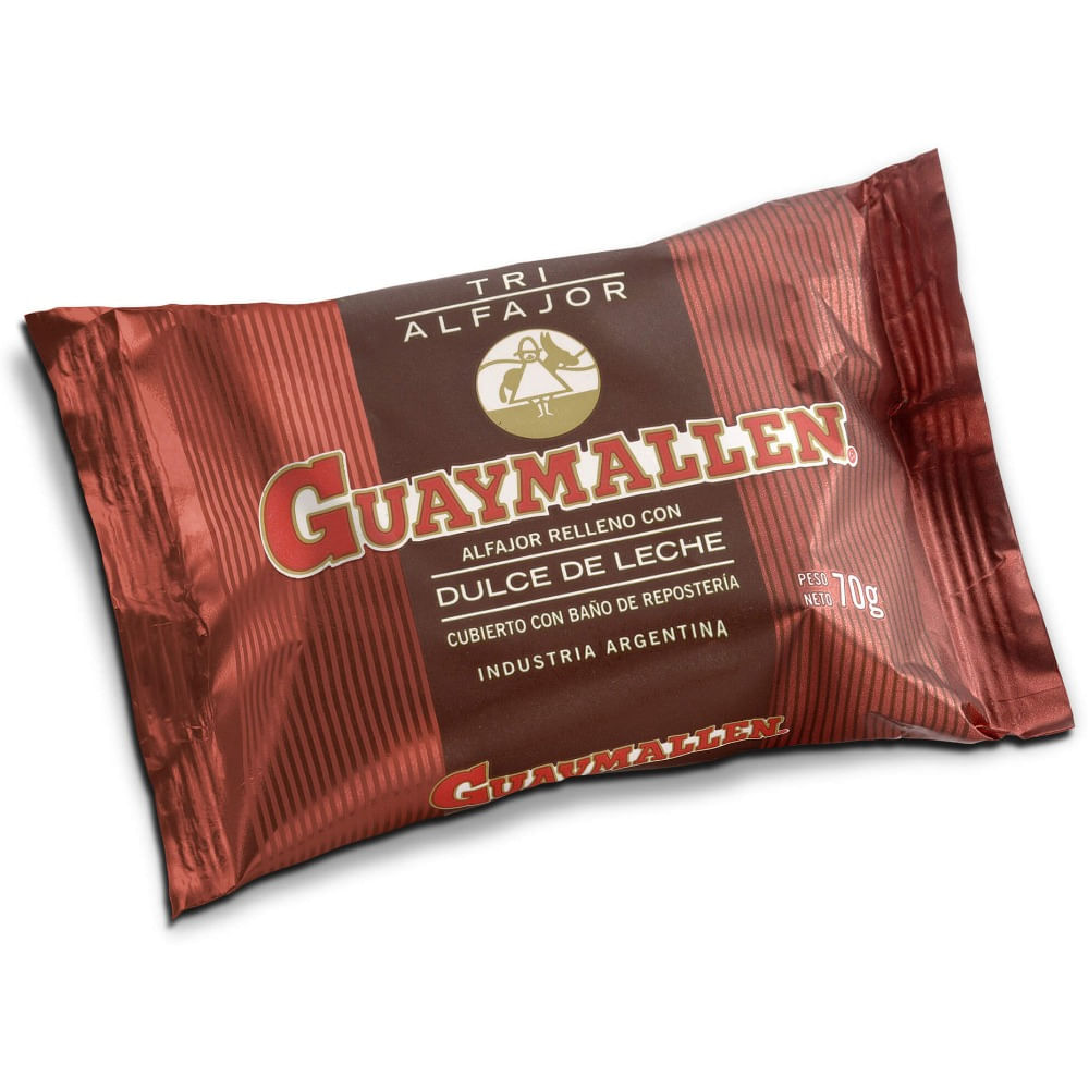 Alfajor triple Guaymallén chocolate 70 grs