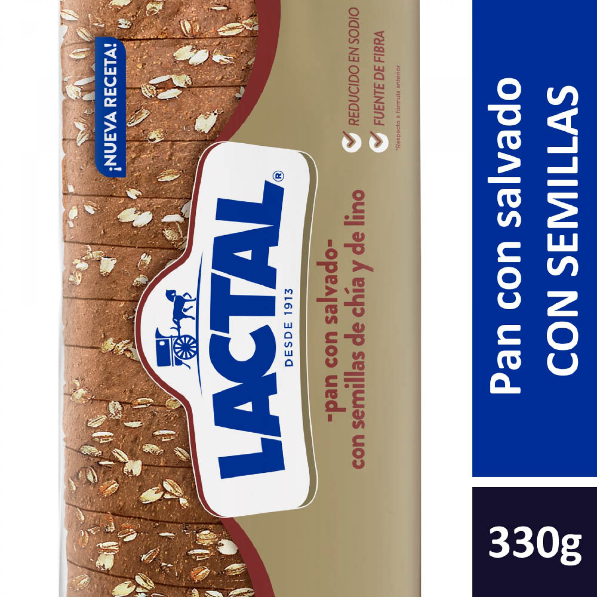 Pan con Semillas Lactal 330 grs