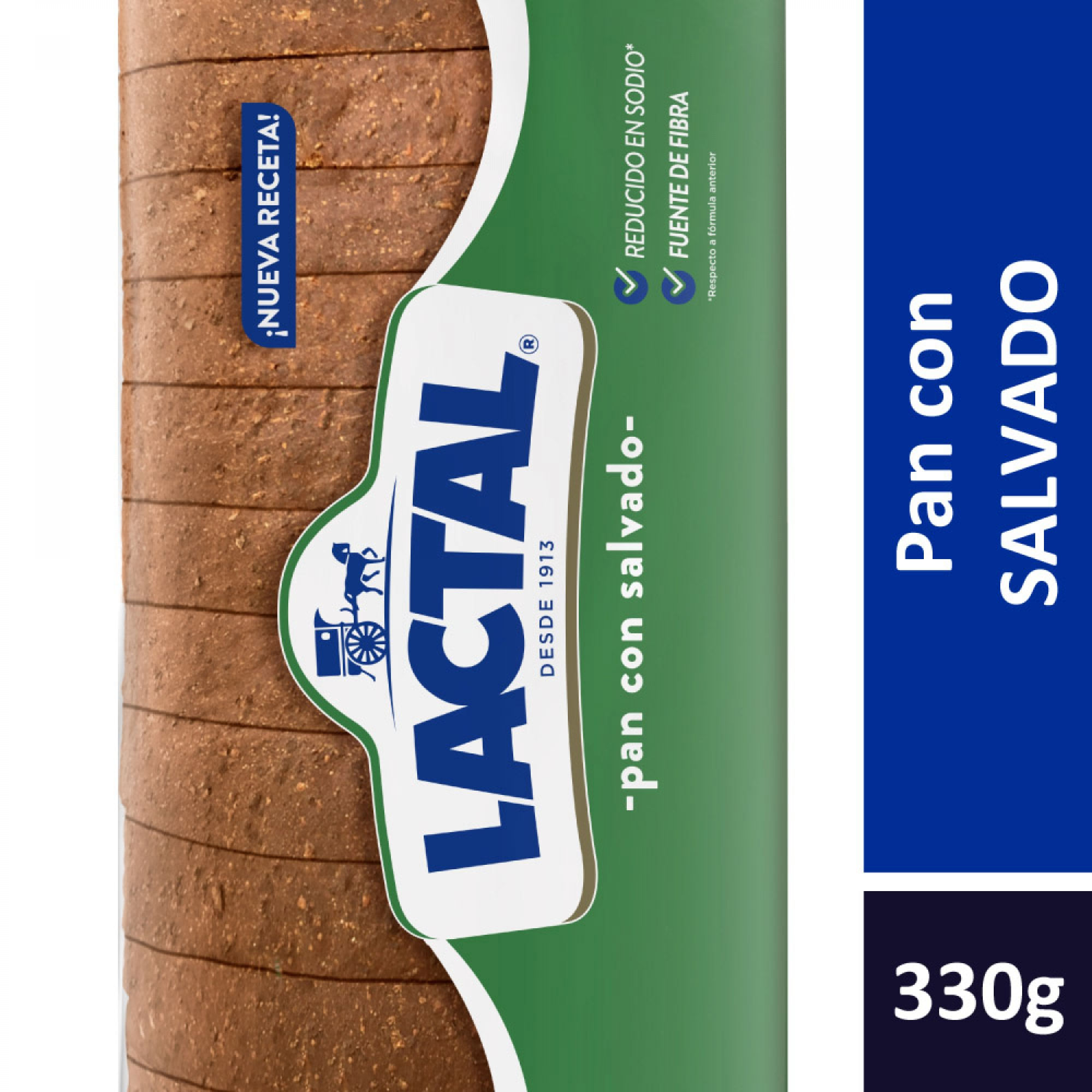 Pan salvado Lactal 330 grs