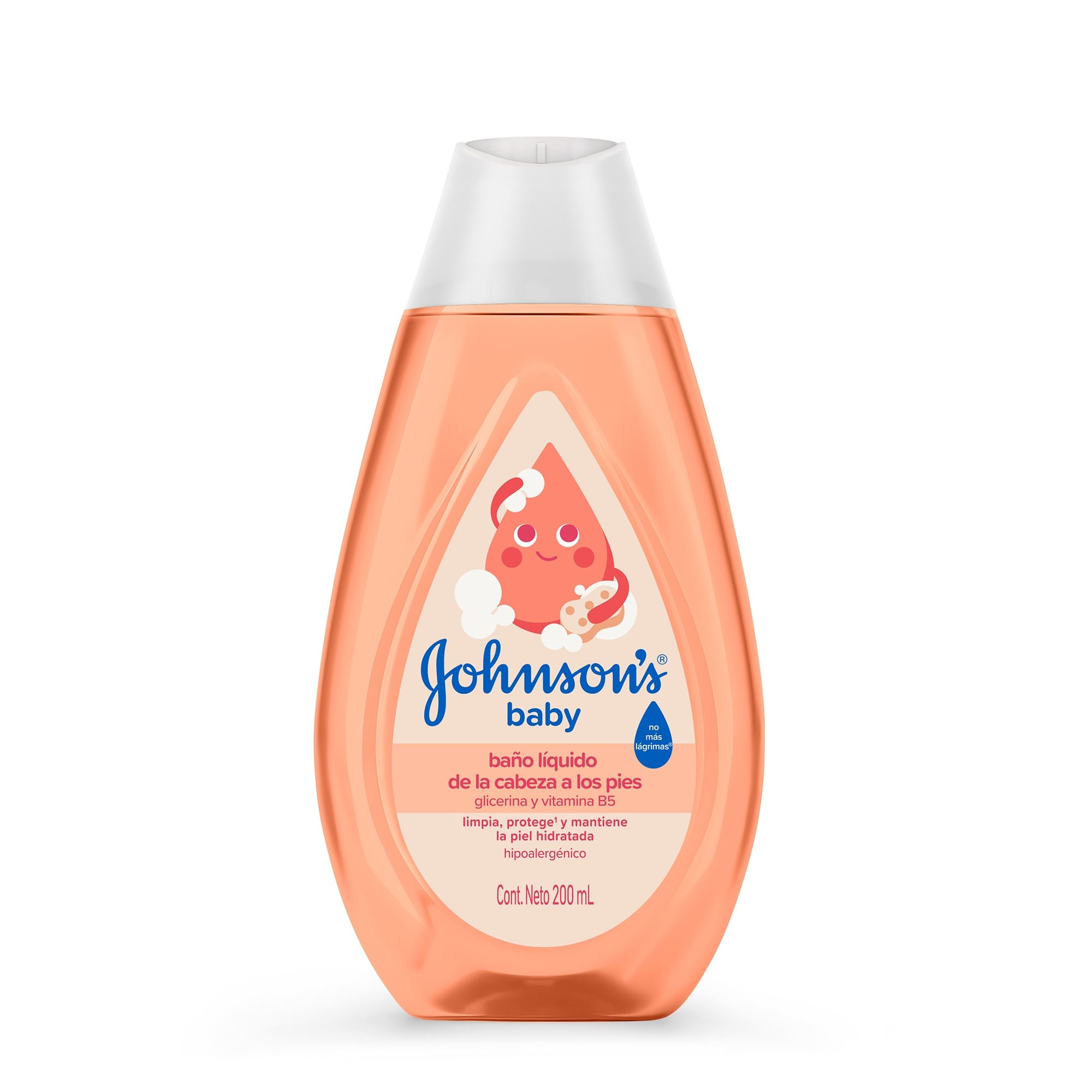 Jabón líquido para bebé Johnson's glicerina 200 ml