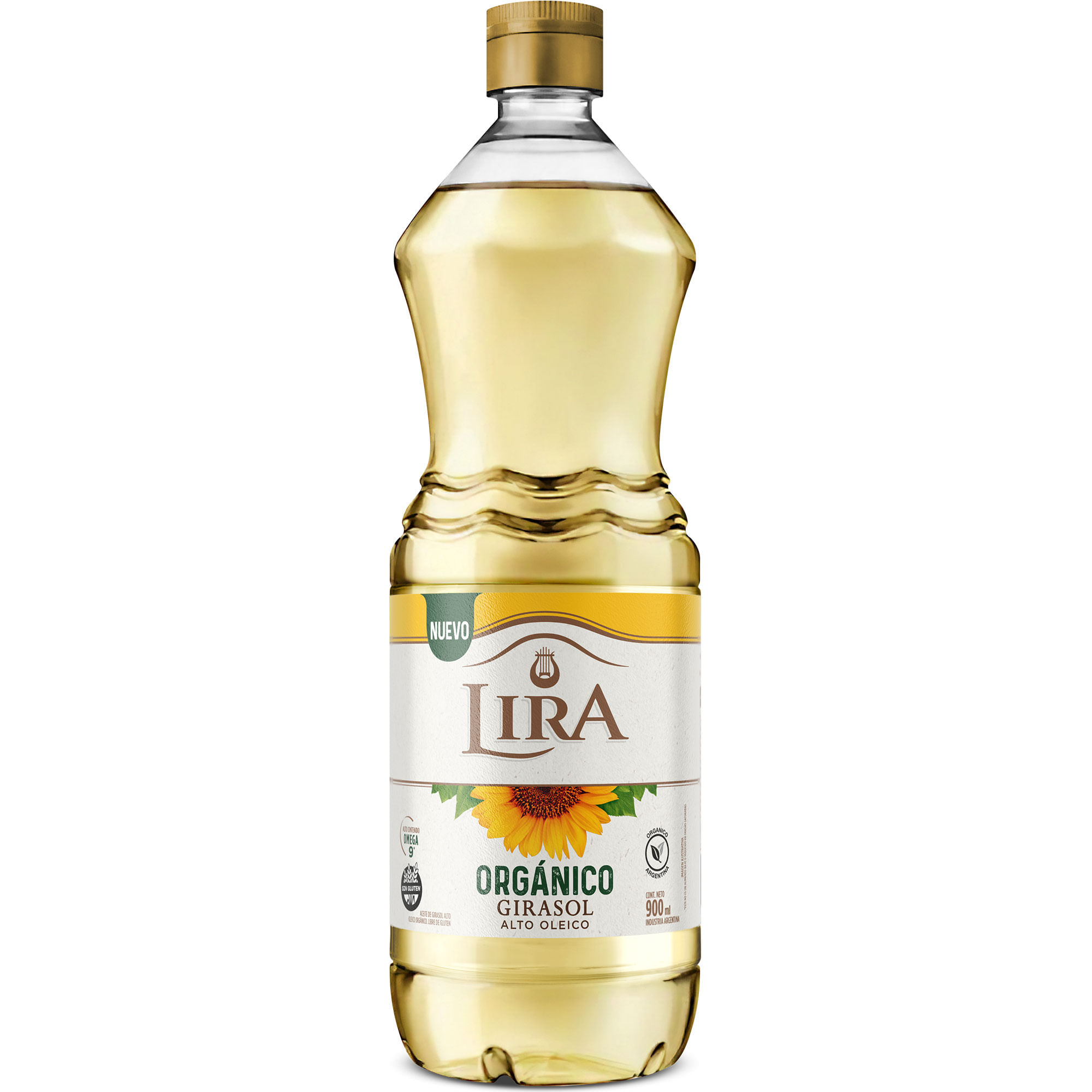 Aceite de girasol orgánico Lira 900 ml
