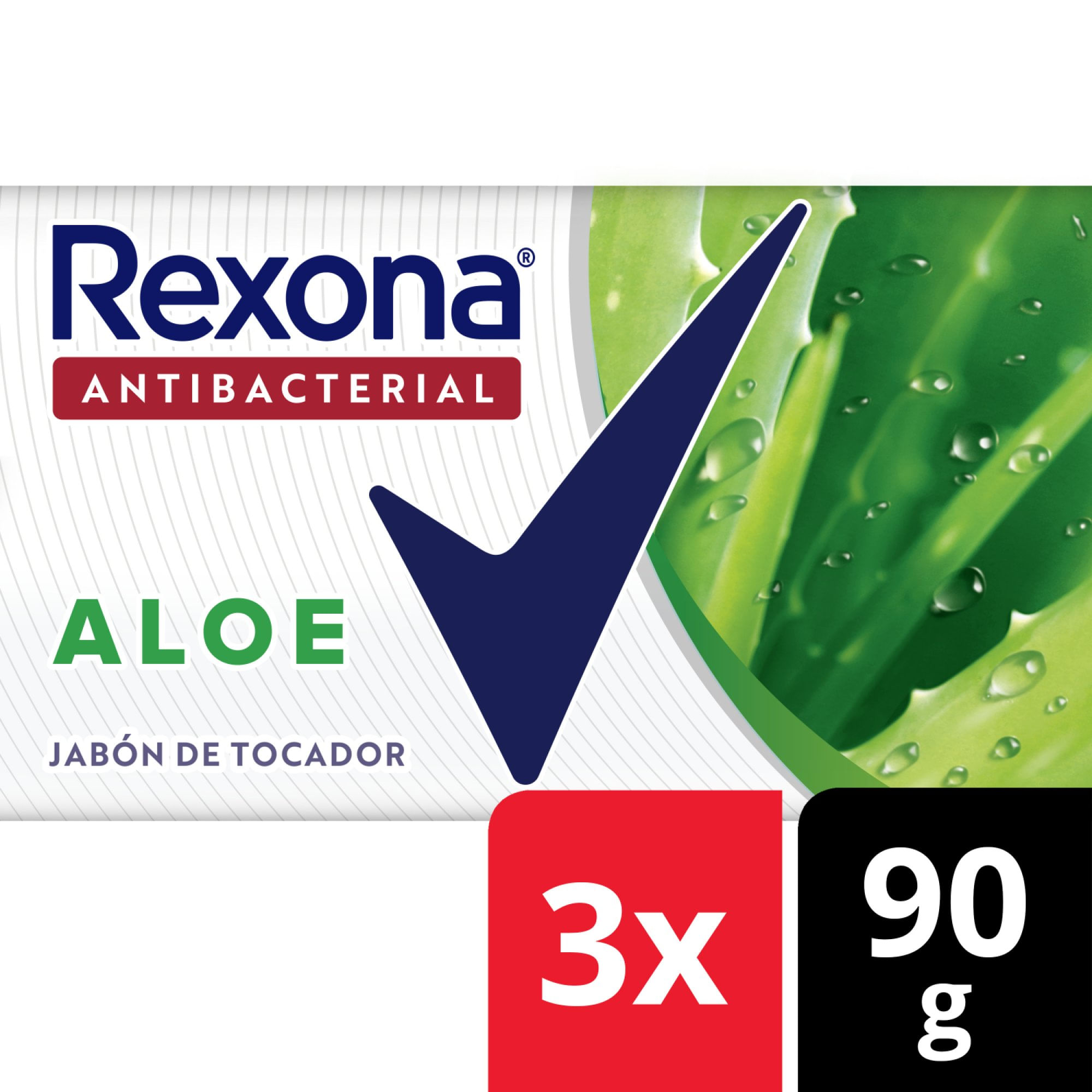 Jabón en Barra Rexona Aloe Multipack x3 90 grs
