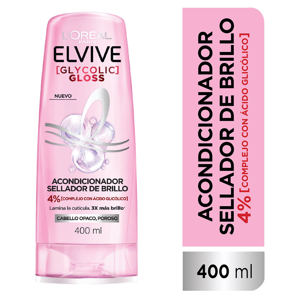 Acondicionador Elvive Glycolic Gloss 400 ml