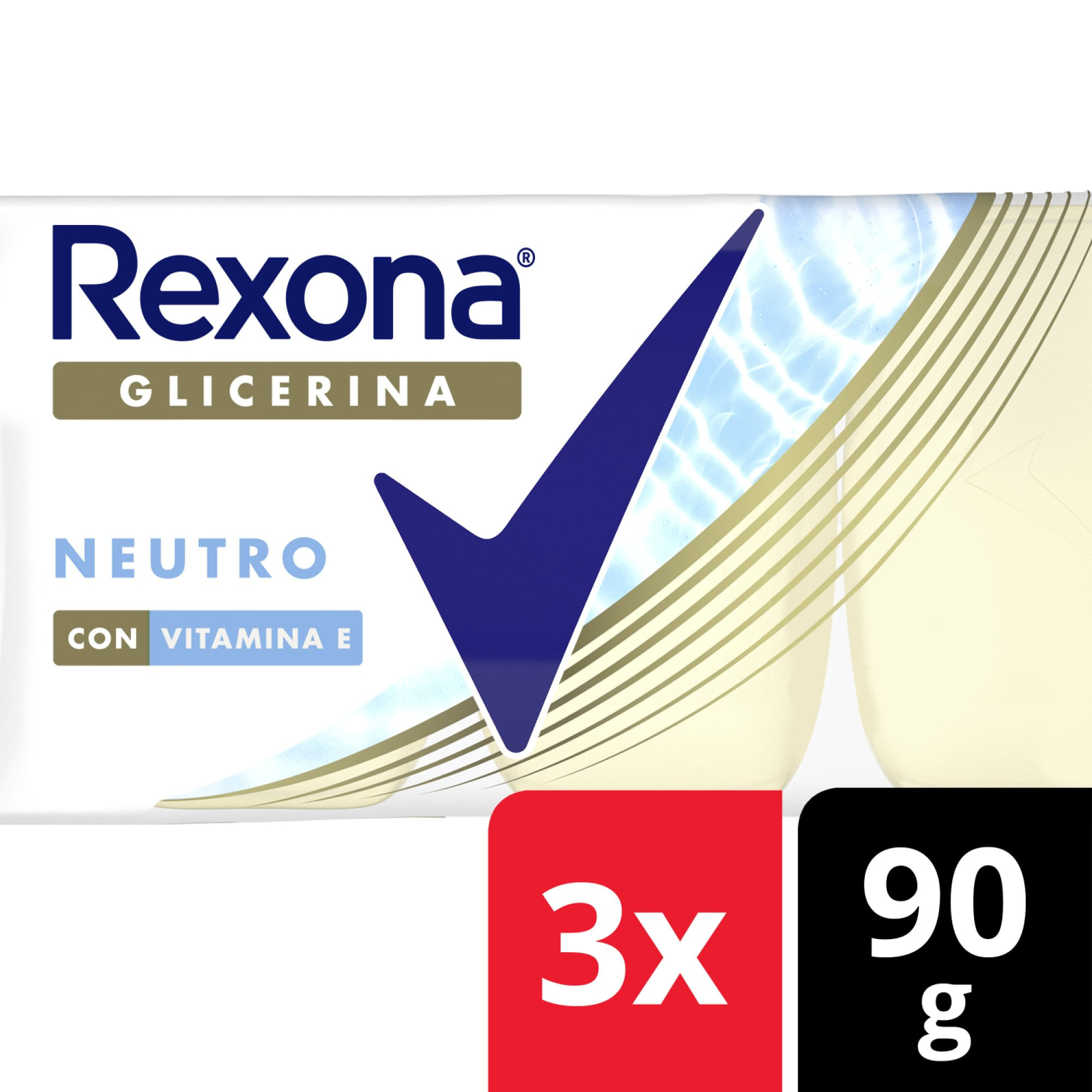 Jabón de glicerina en Barra Rexona Neutro Multipack x3 90 grs