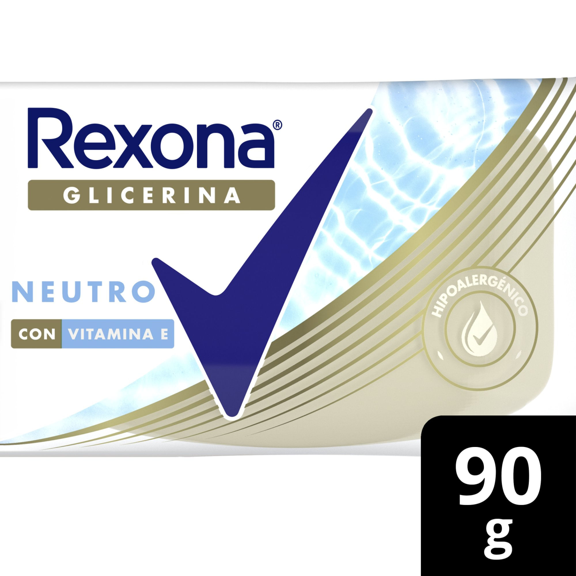 Jabón de glicerina en Barrra Rexona Neutro 90 grs