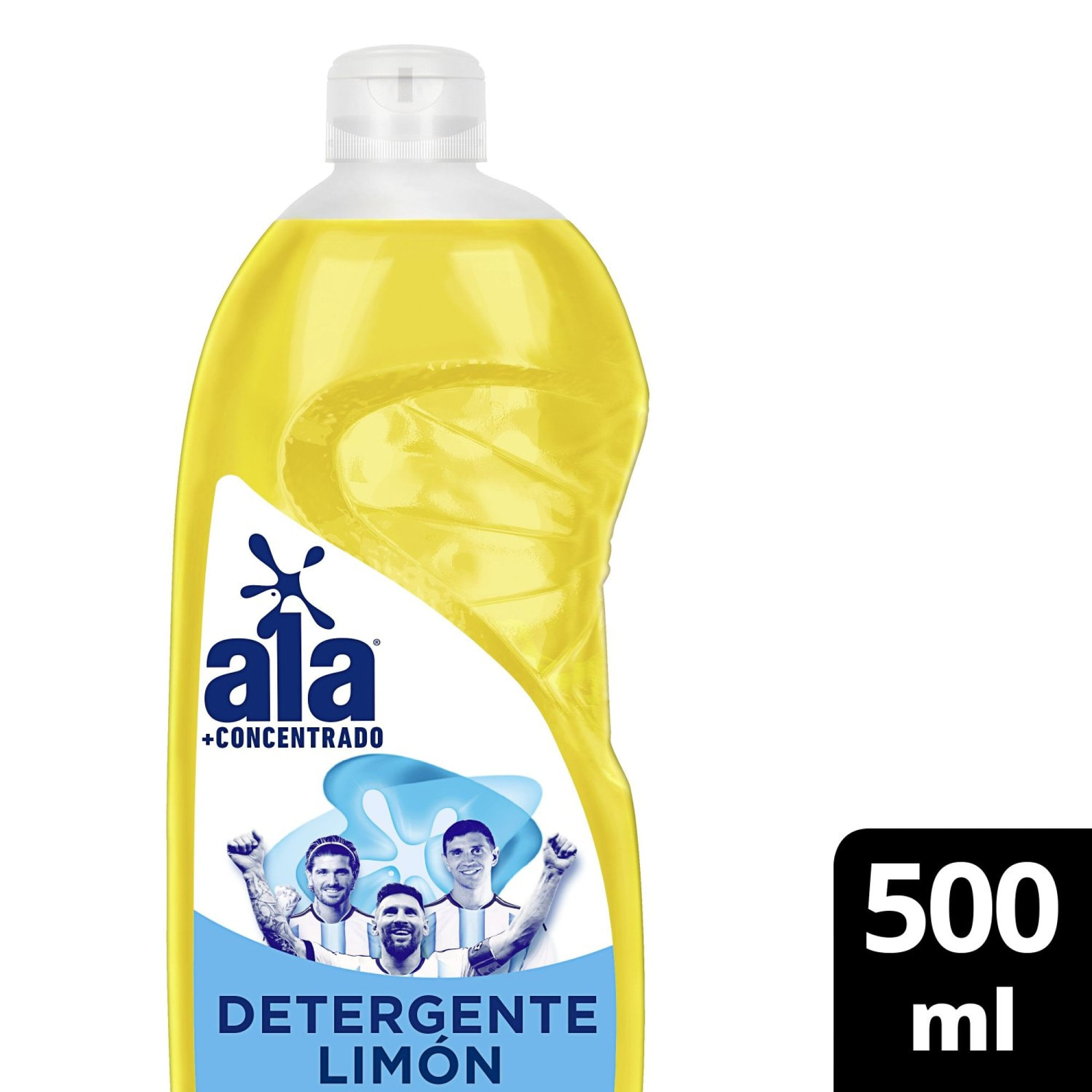 Detergente Líquido Ala + Concentrado Edición Limitada Limón Botella 500 ml
