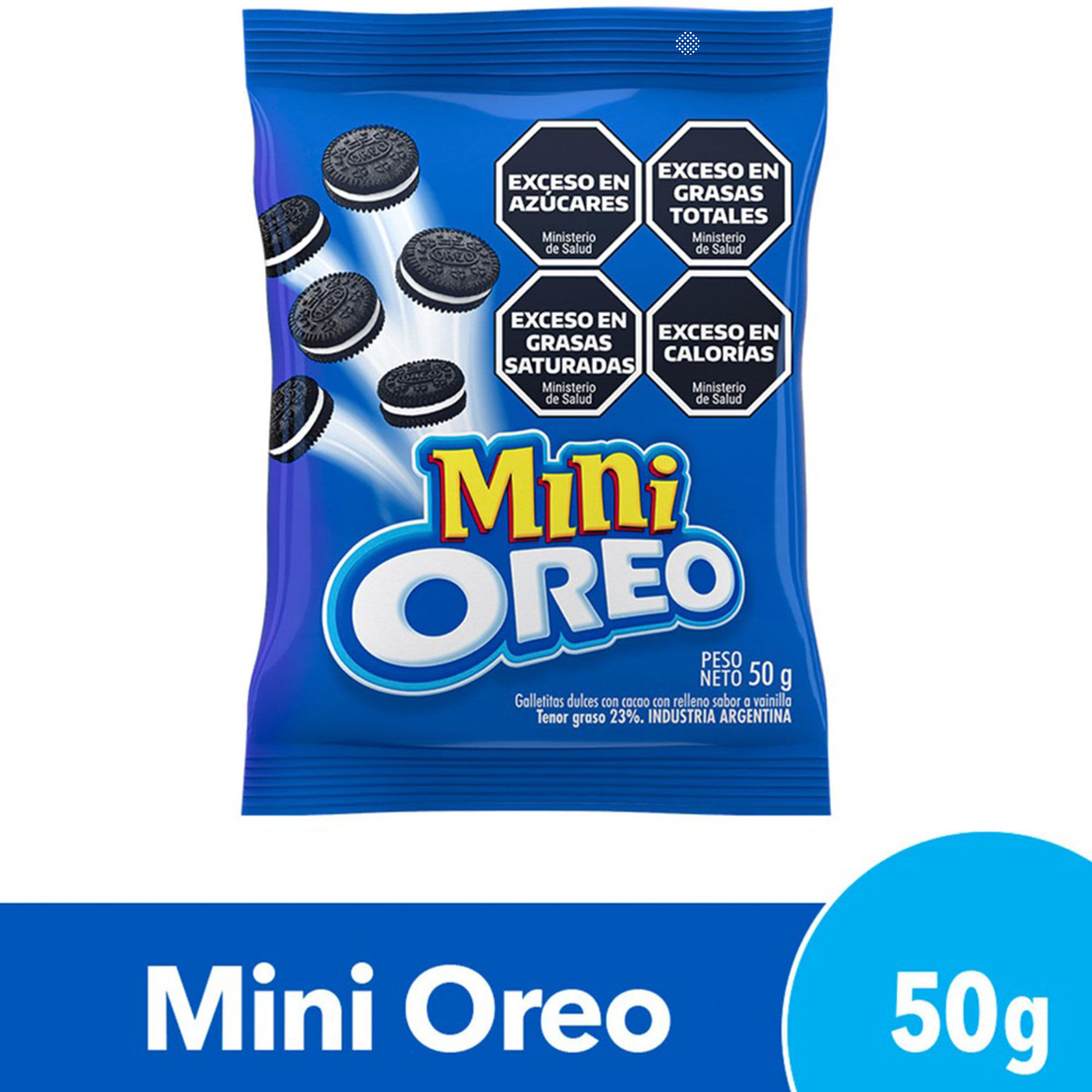 Galletitas Oreo Mini rellenas con crema sabor original 50 g.