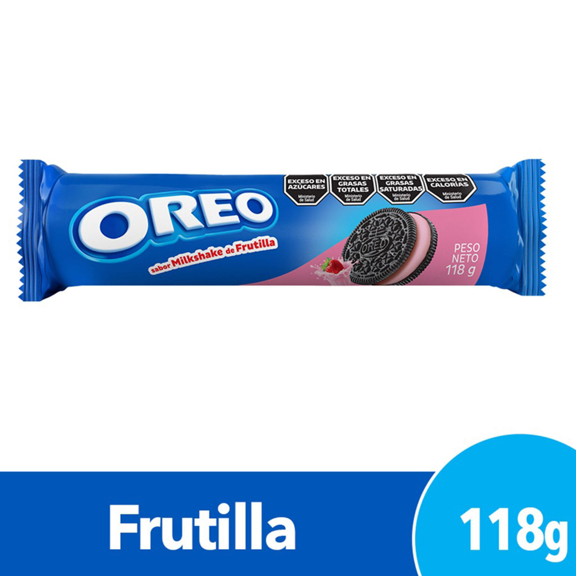 Galletitas Oreo Rellenas con Crema de Frutilla 118 grs